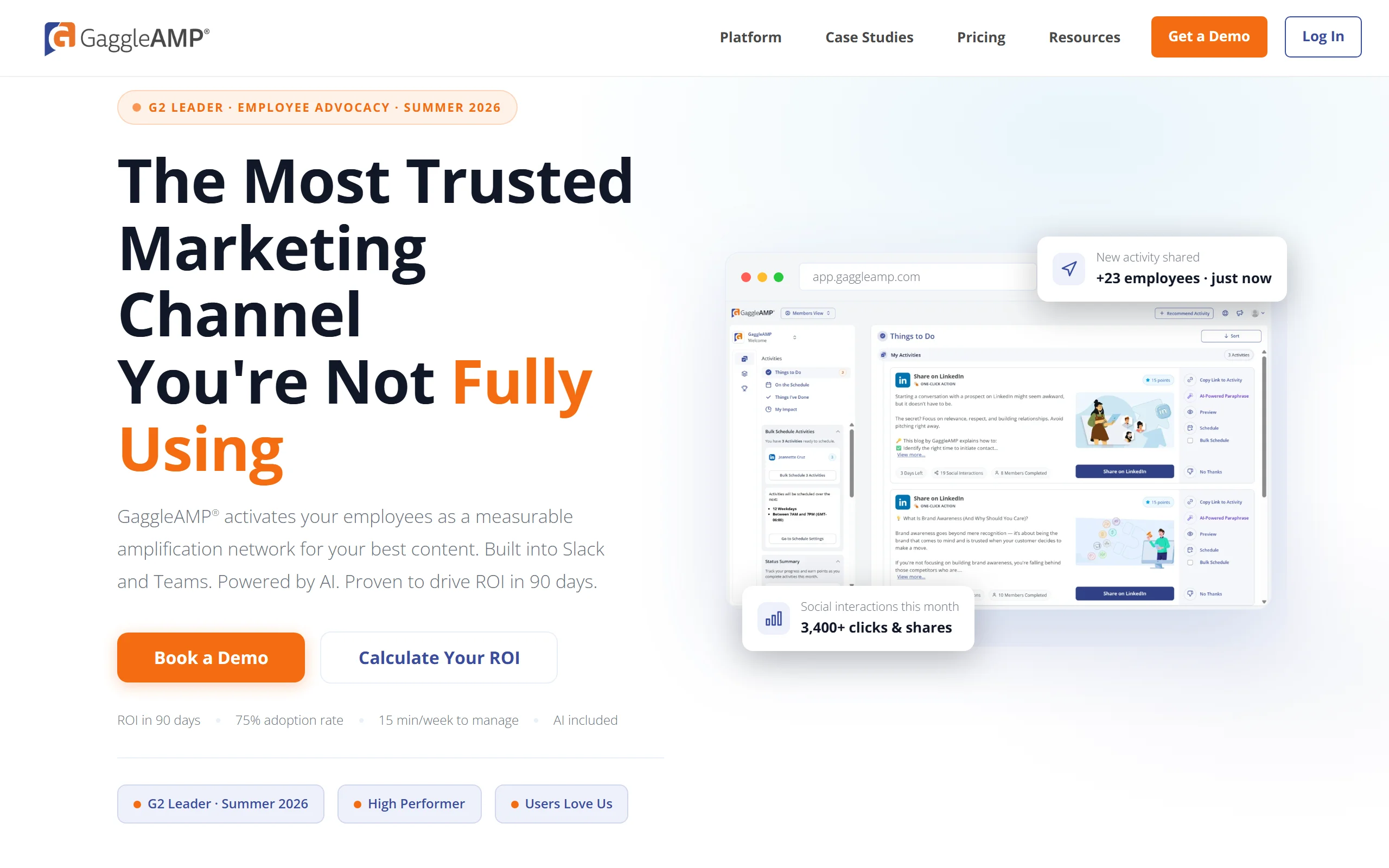 Employee Advocacy Tools with GaggleAMP
