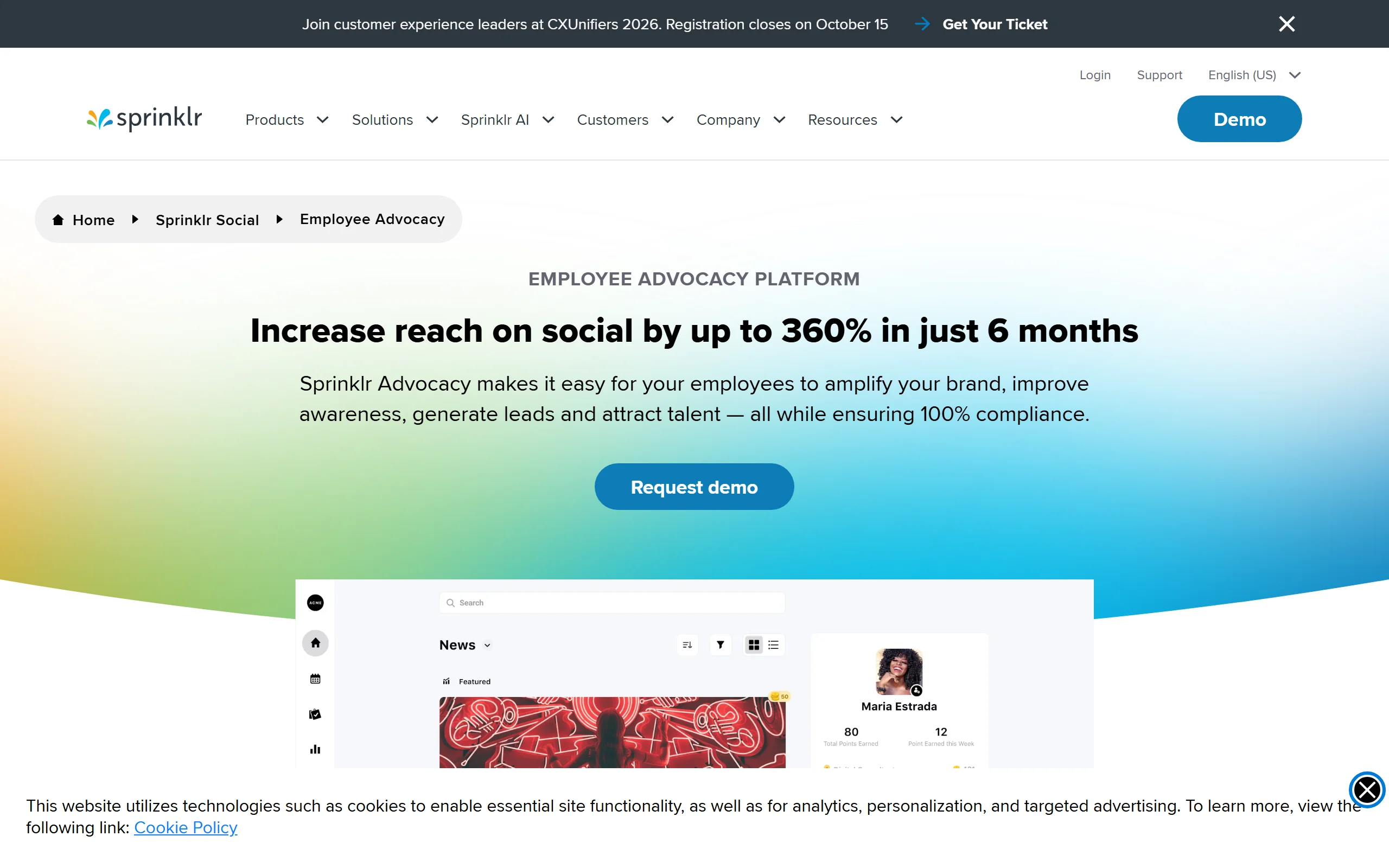 Employee Advocacy Tools with Sprinklr