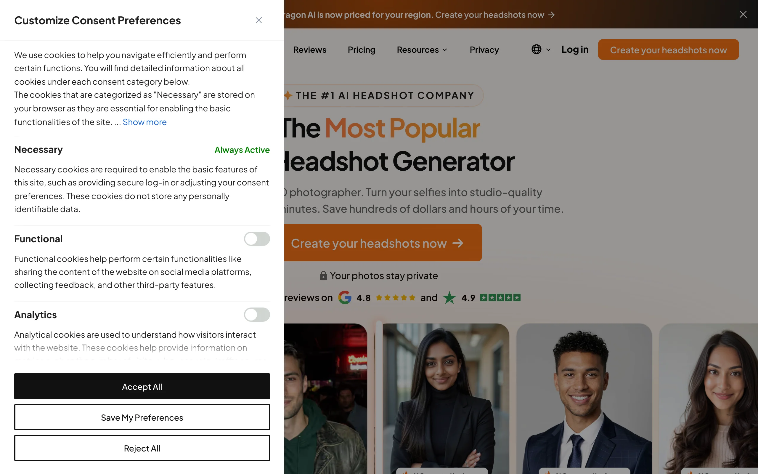 Linkedin Ai Headshot Generator with Aragon AI