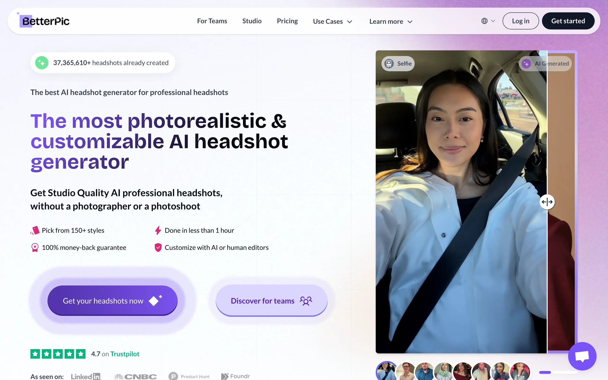 Linkedin Ai Headshot Generator with BetterPic