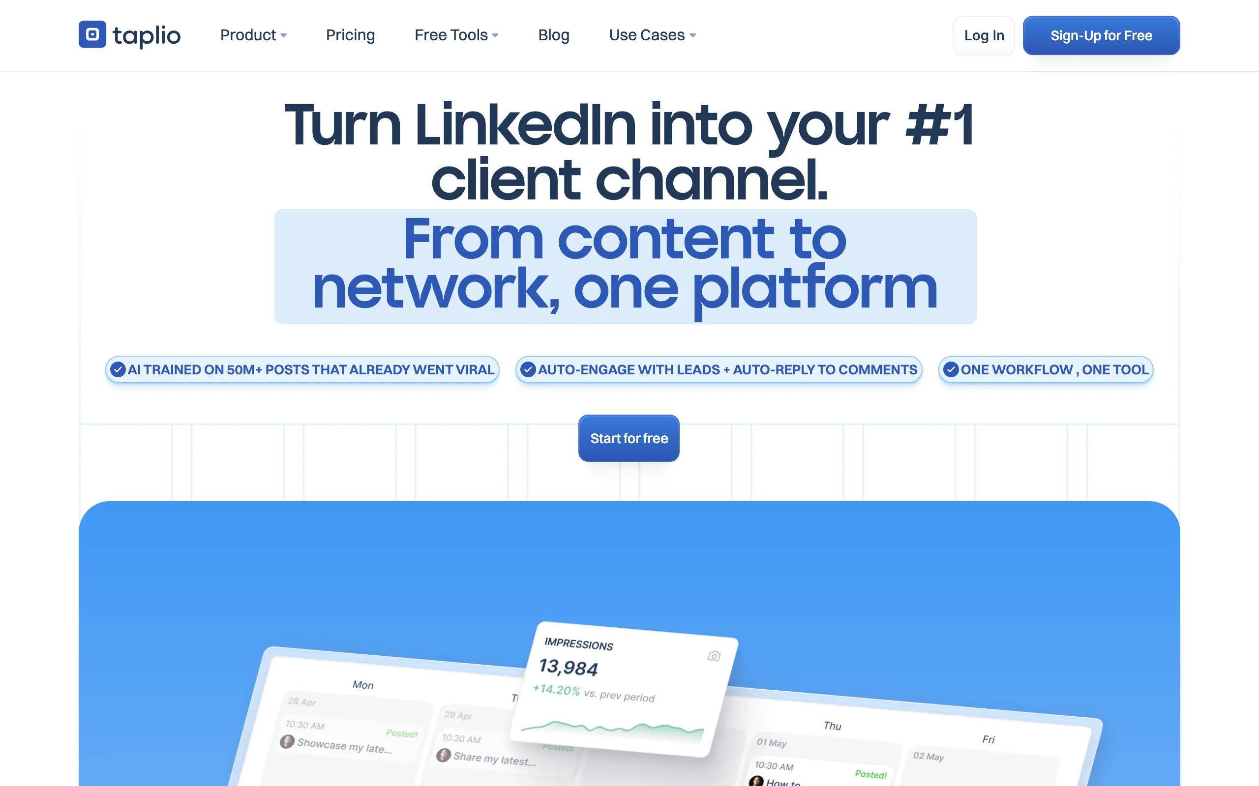 Linkedin Automation Tools with Taplio