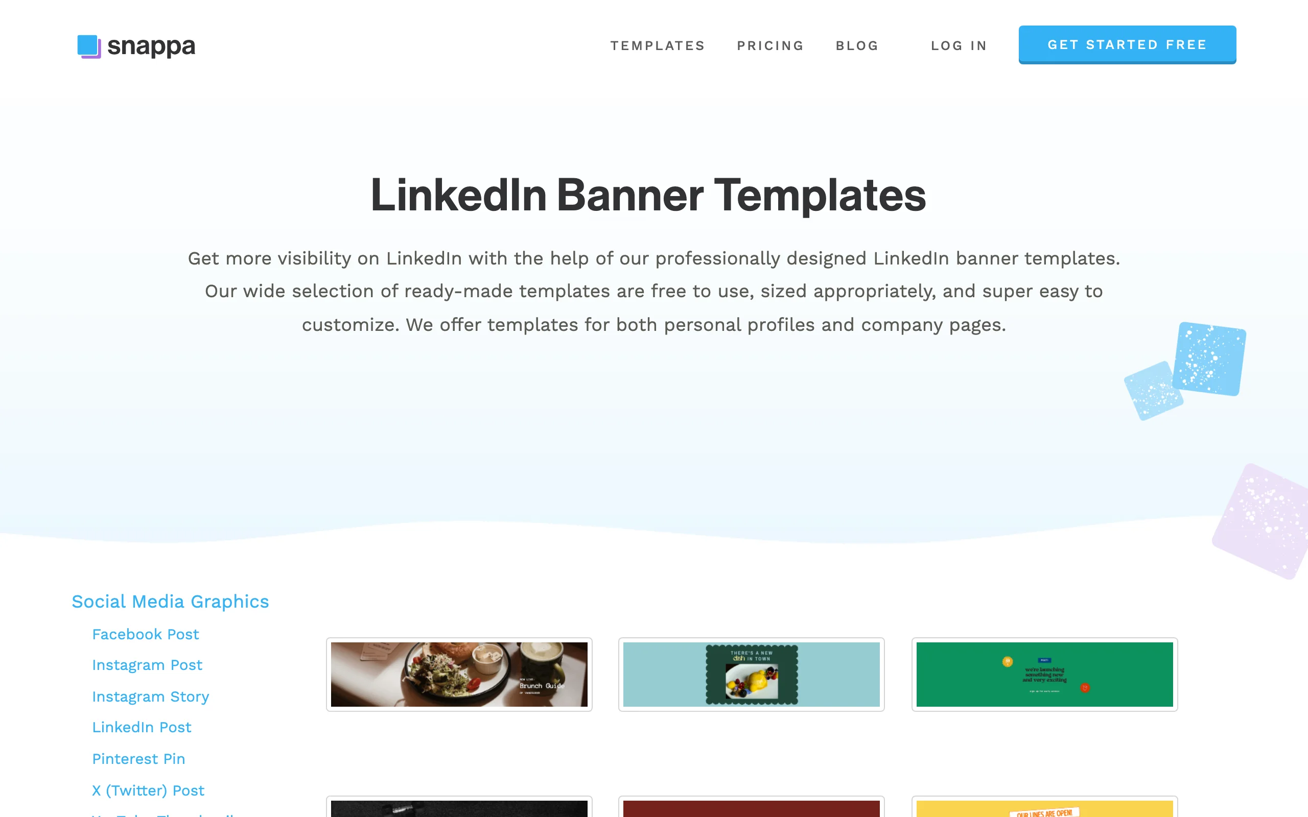 LinkedIn Banner Maker with Snappa
