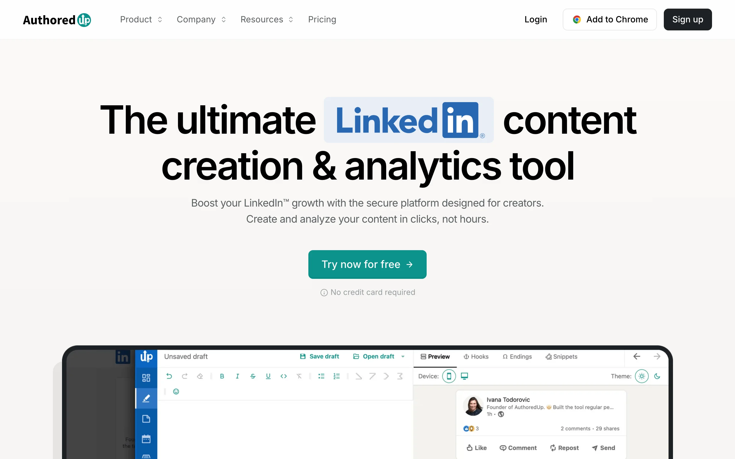LinkedIn Growth Tools with AuthoredUp