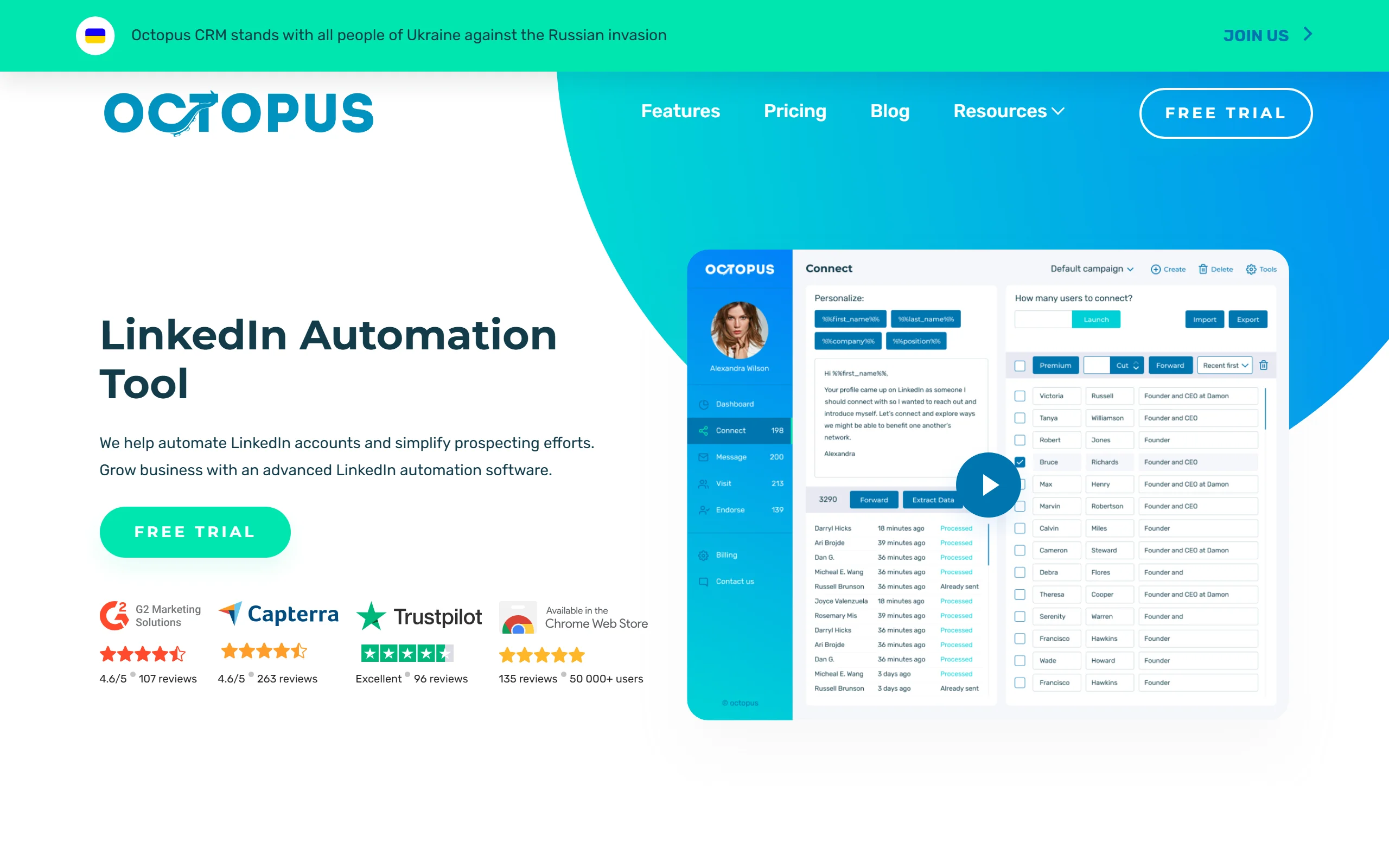 Dripify Alternatives with Octopus CRM