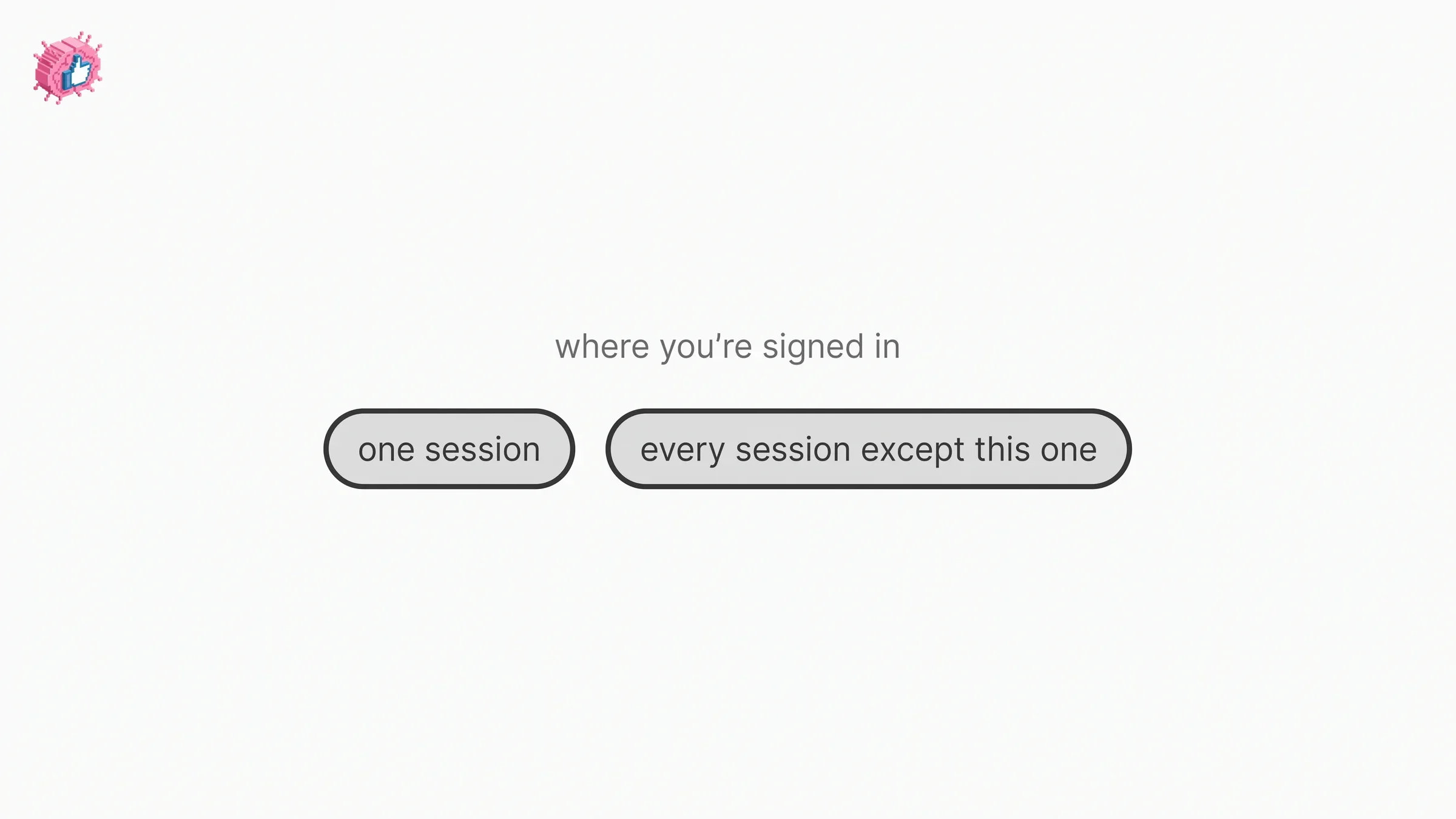 The two sign-out actions on LinkedIn's Where you're signed in screen: one session, or every active session except your current one
