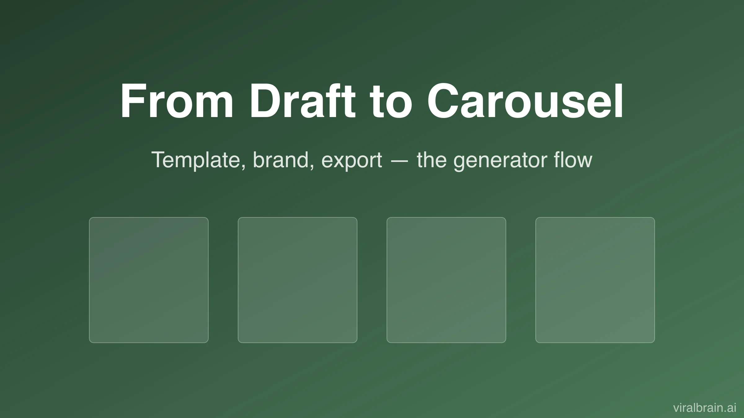 Building a LinkedIn carousel with the free carousel generator