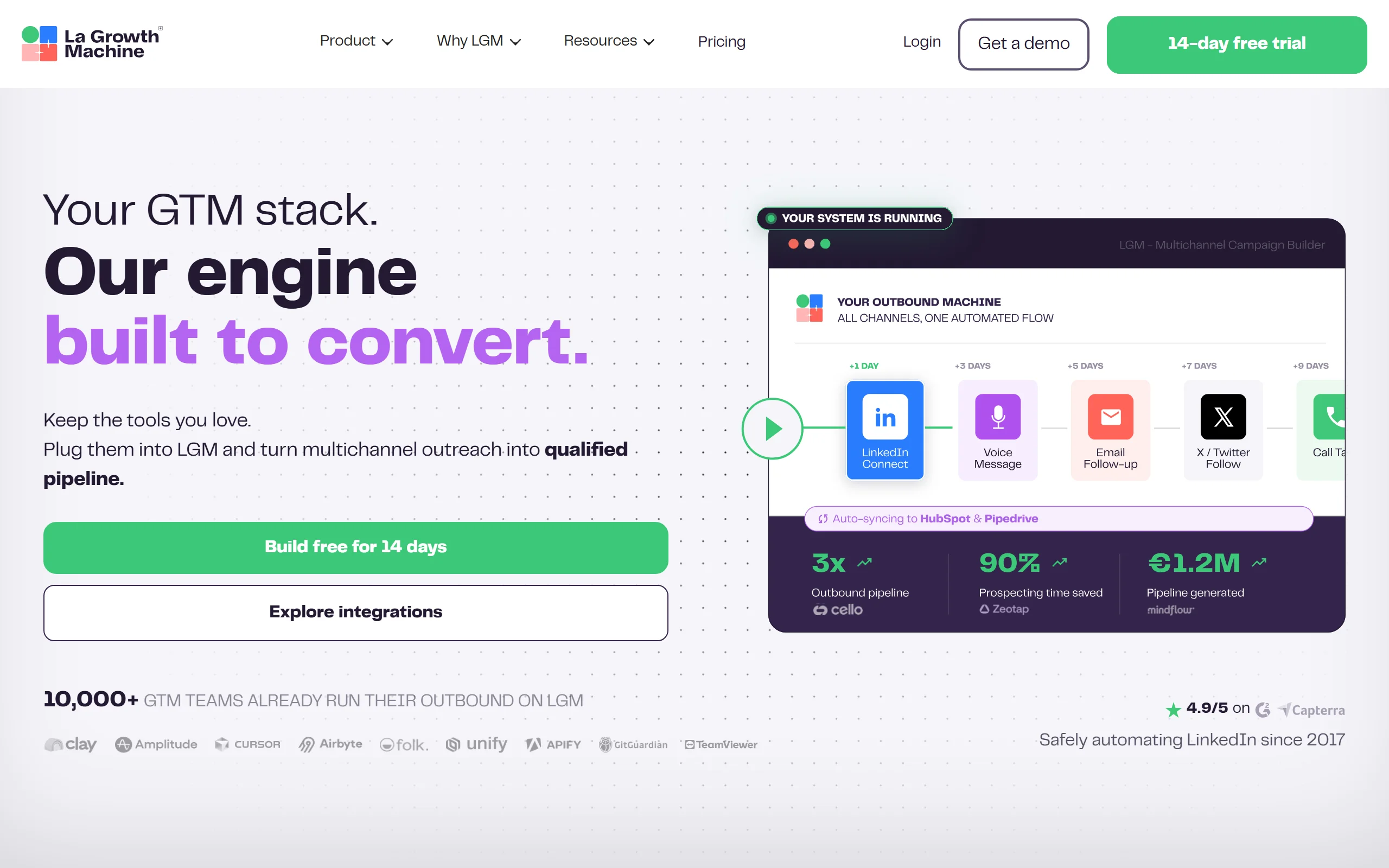 Waalaxy Alternatives with La Growth Machine