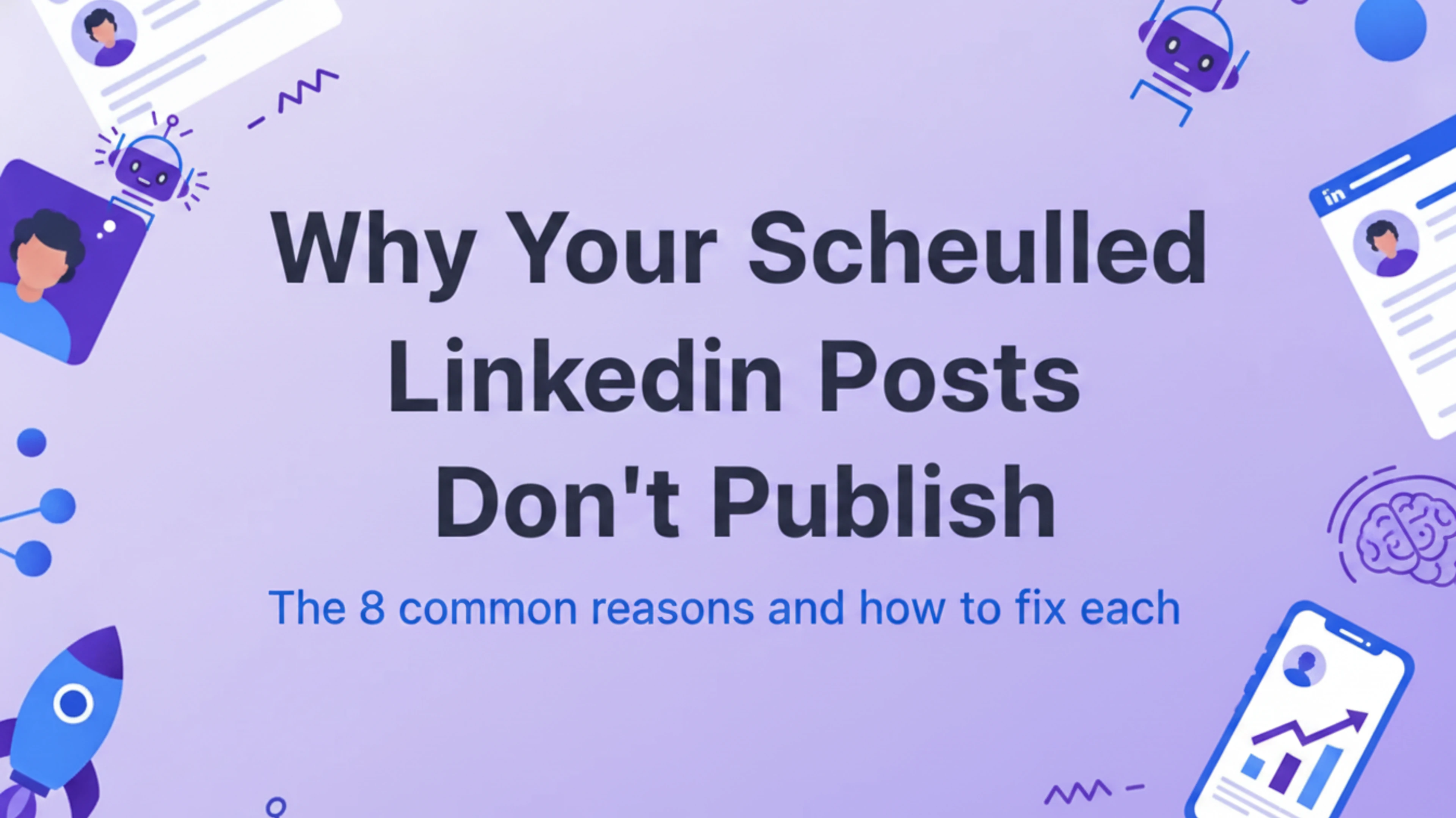 Why your scheduled LinkedIn posts don't publish (2026 fix)