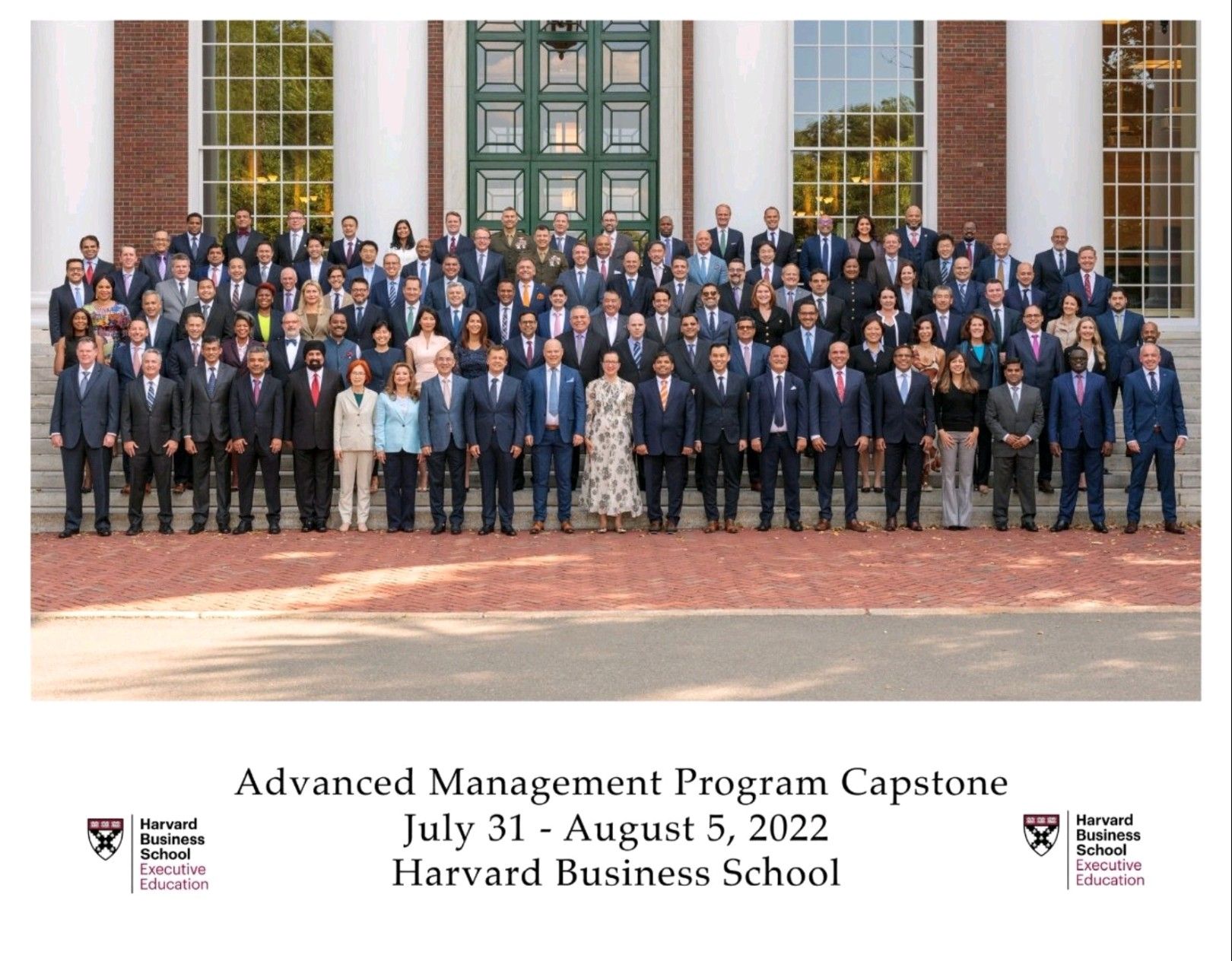 LinkedIn post image: We met as AMP 199, for the Capstone event. enjoyed precious in person, face to face time with my classmates. Thank you f