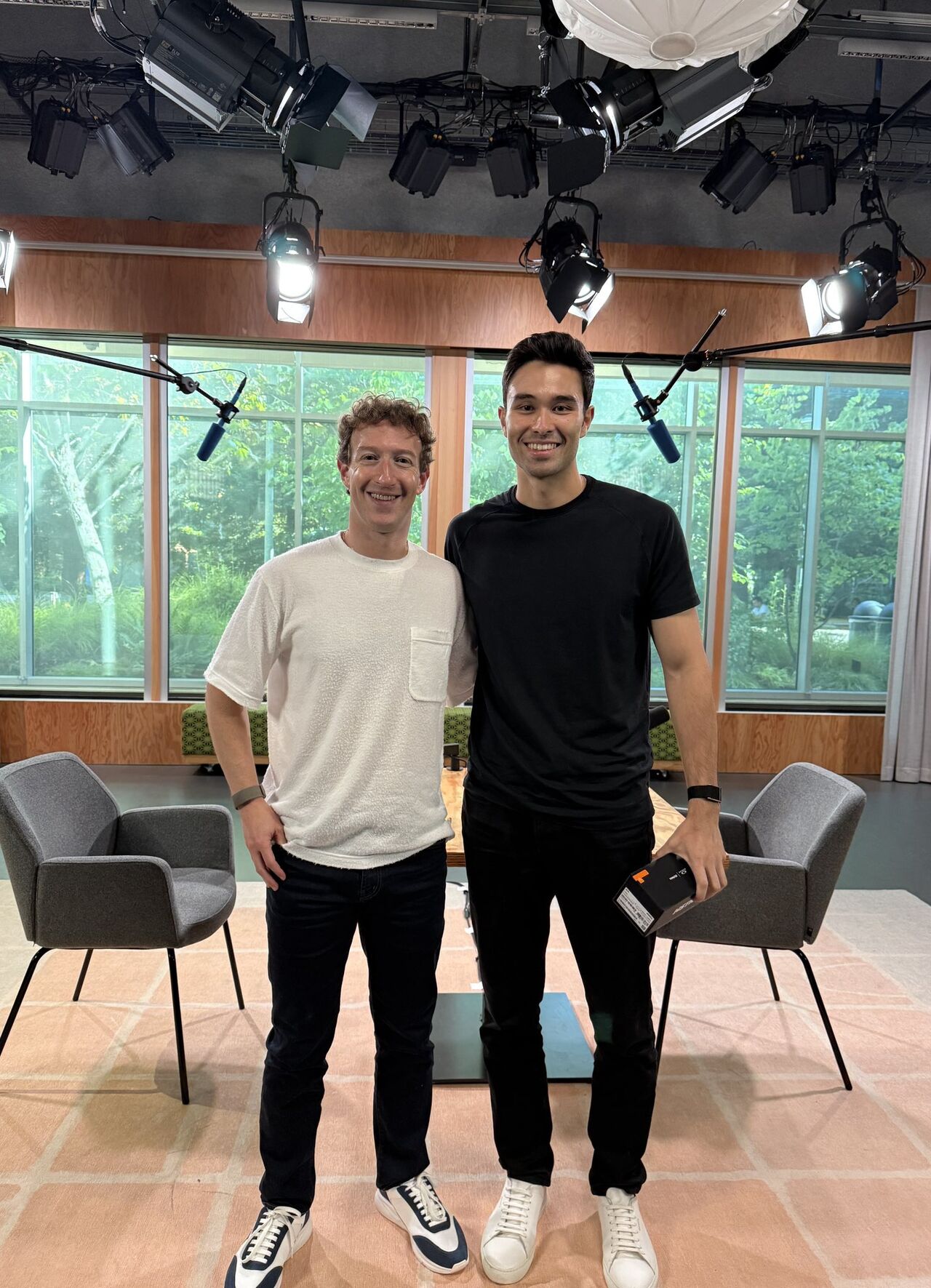 LinkedIn post image: Something huge from my convo with Zuck: AI content on Instagram.