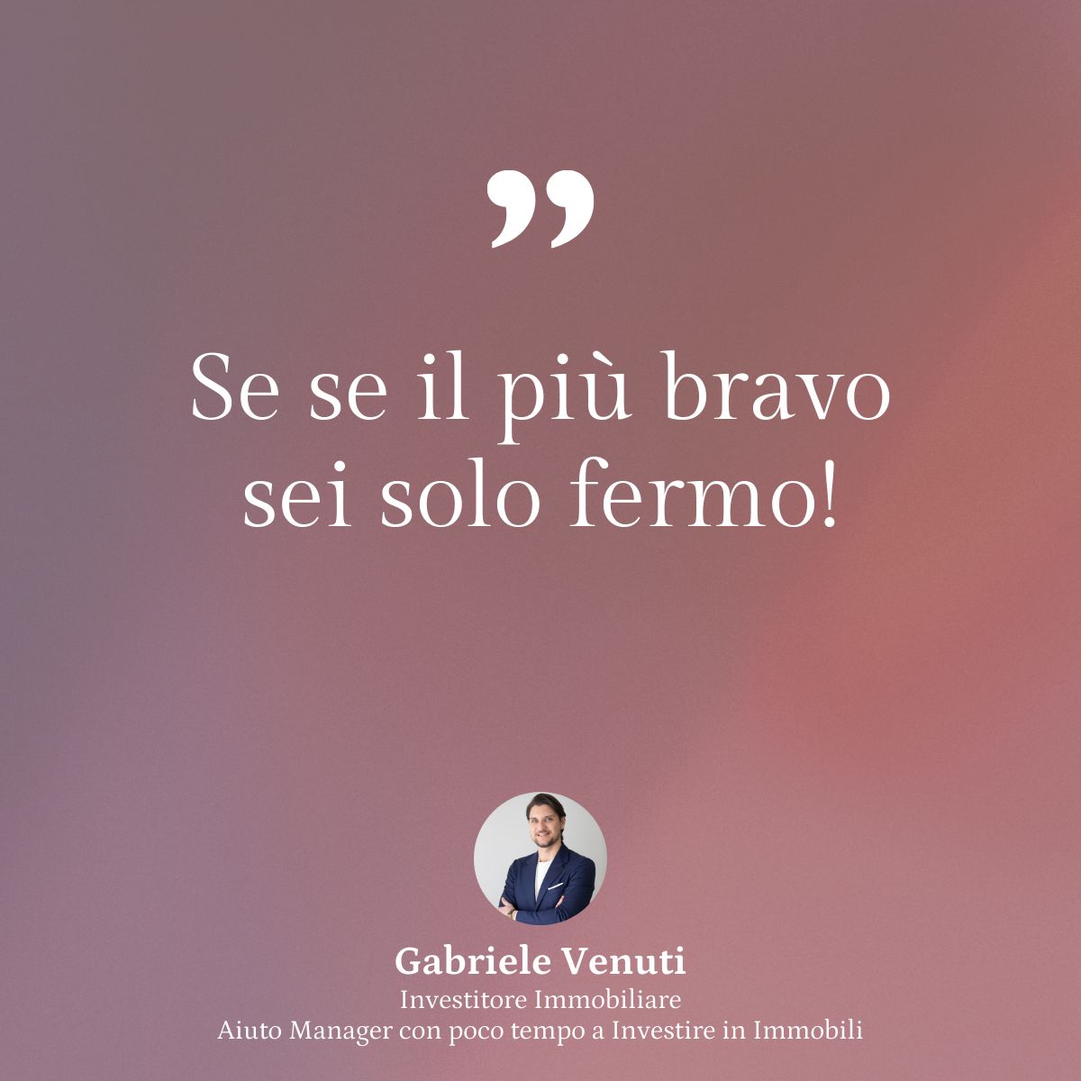 LinkedIn post image: Se sei il più bravo del tuo team, non sei arrivato.