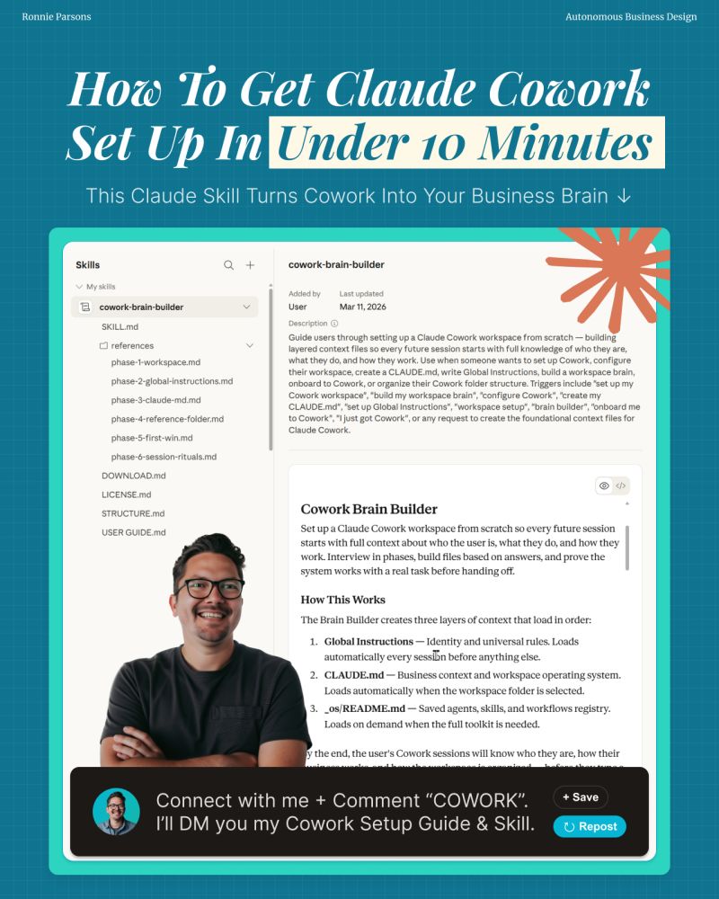 Ronnie Parsons on Building a Claude Cowork Business OS