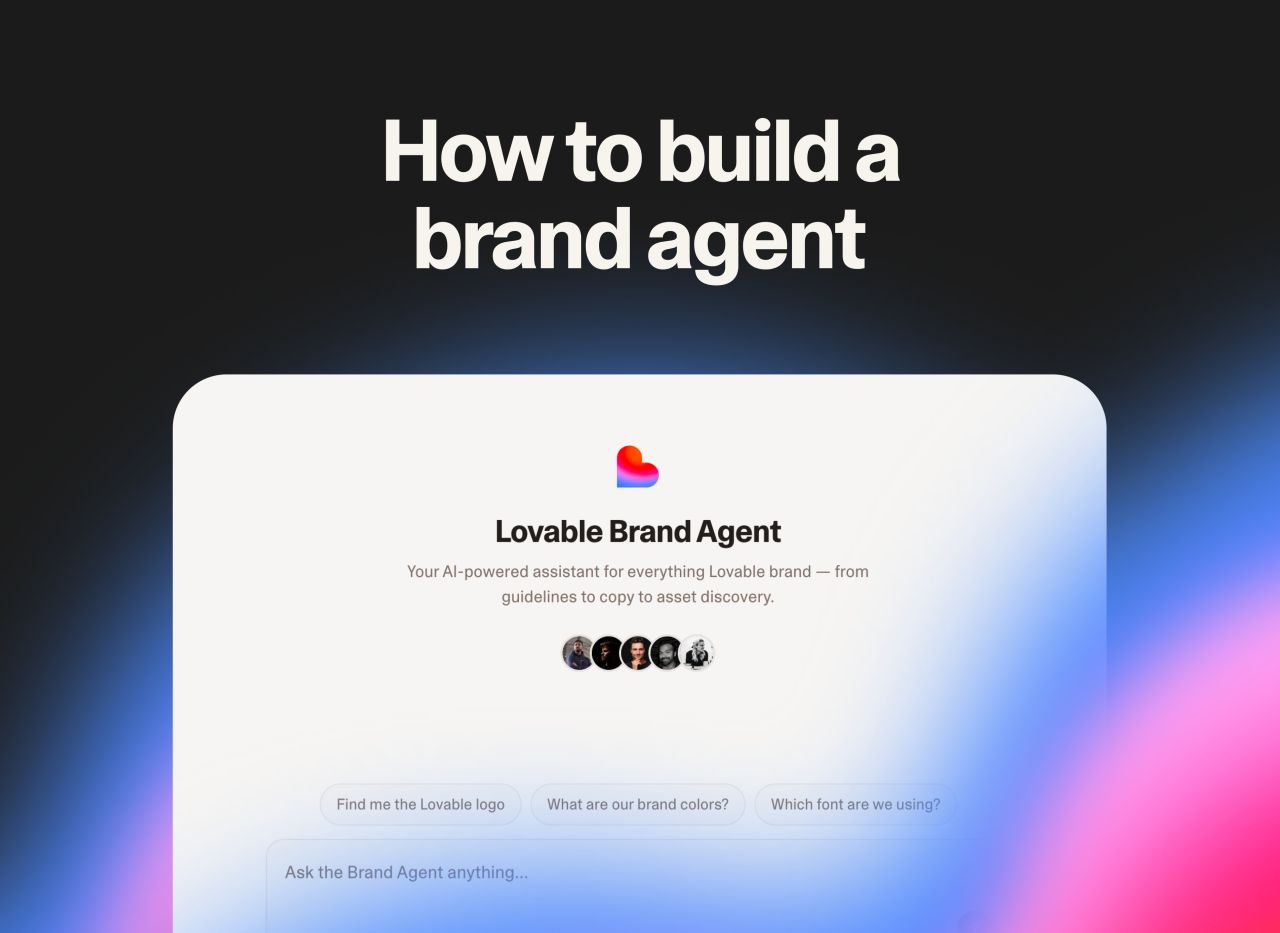 LinkedIn post image: I recently built an internal brand agent for Lovable and a lot of people asked how I did it, so here's the exact guide:
