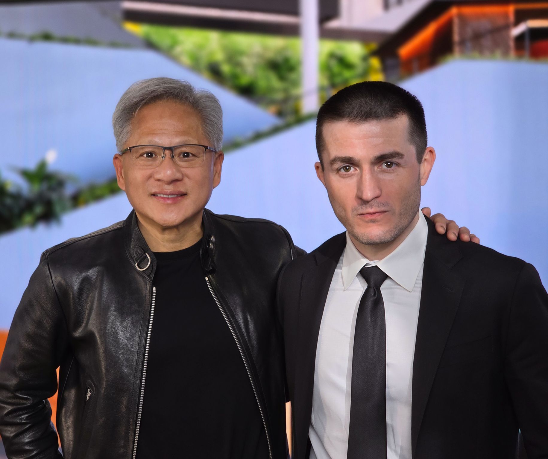 LinkedIn post image: It was an honor to hang out with Jensen Huang, CEO of NVIDIA, and do a long-form podcast with him. Really fun & fascinat