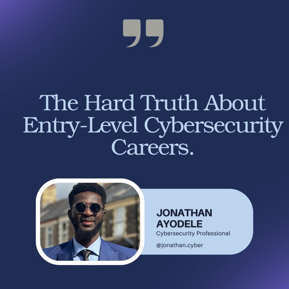 LinkedIn post image: The Hard Truth About Entry-Level Cybersecurity Careers