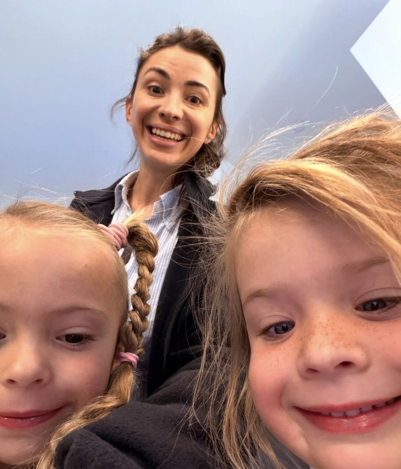 LinkedIn post image: First solo trip with the girls with no help and I think I’m actually resting together with them 😅 they do grow up!