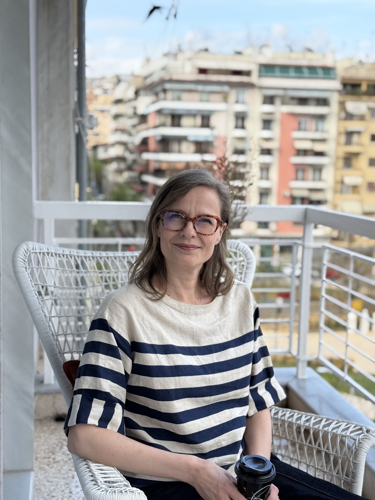 LinkedIn post image: Sunday morning in Thessaloniki. Coffee is on. ☕