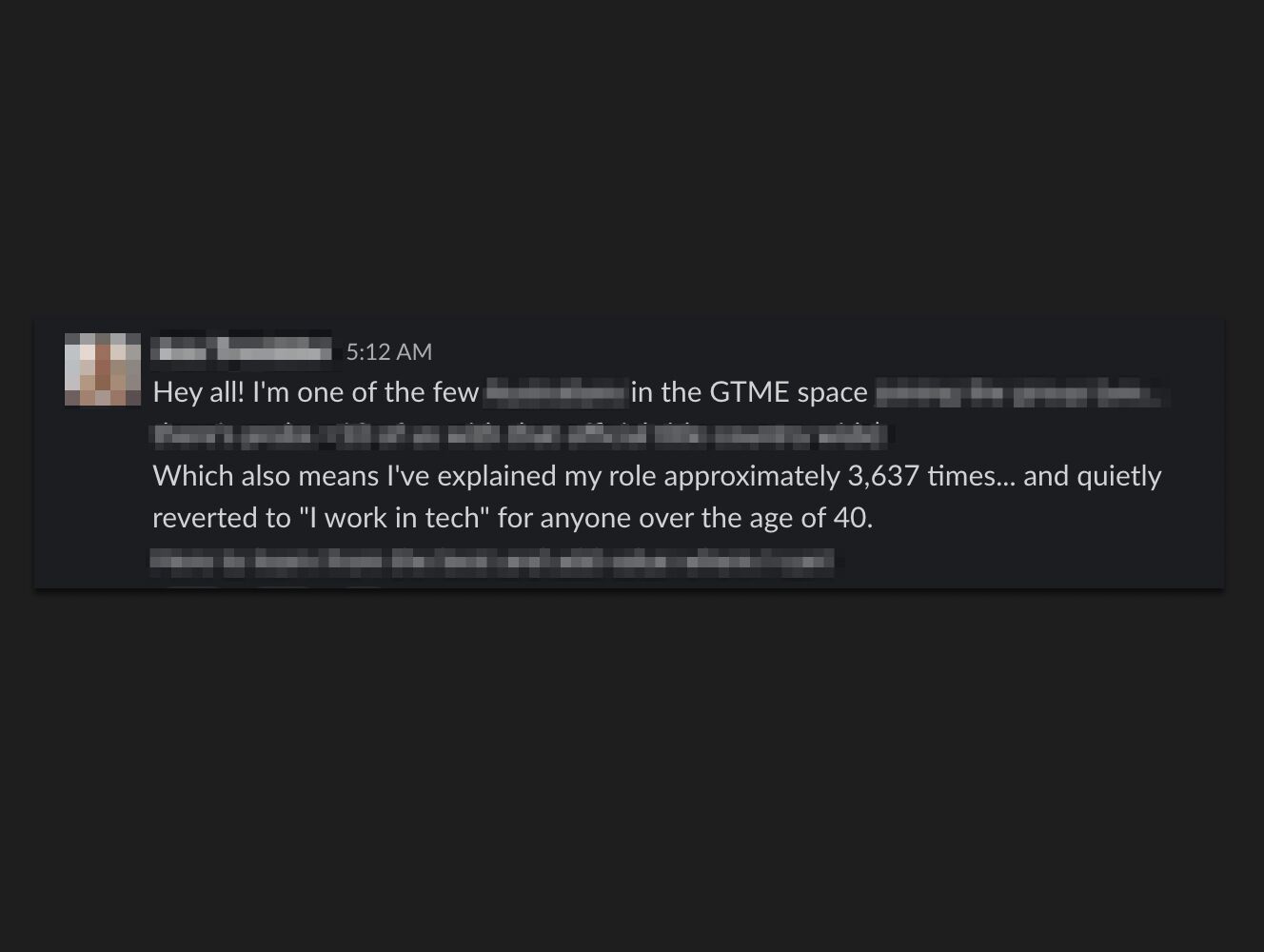 LinkedIn post image: Writing off everyone over 40 as someone who won't understand your