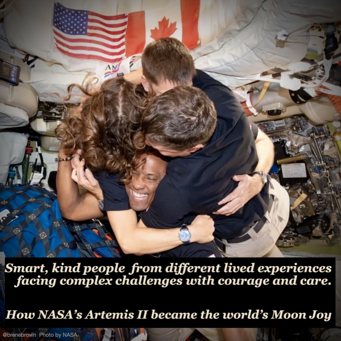 LinkedIn post image: This is our reminder of what courageous leadership and teamwork looks like. Mission impact is the flywheel created by im