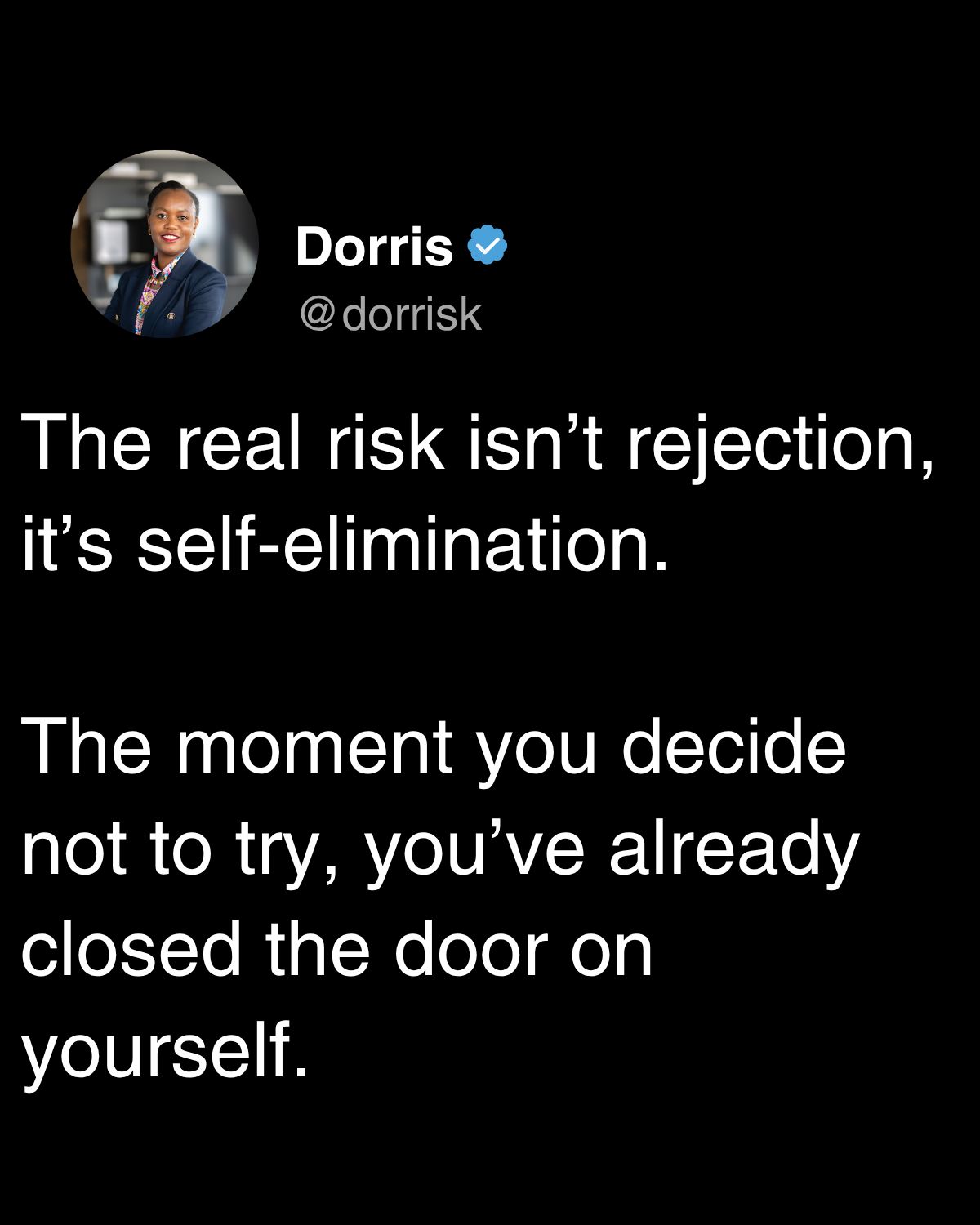 LinkedIn post image: When I applied for my current role, I only met about 3 of the core requirements.