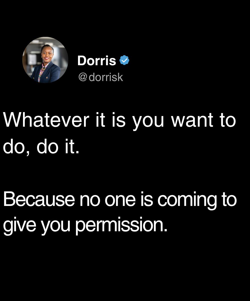 LinkedIn post image: Most of us talk ourselves out of the things we want to do.