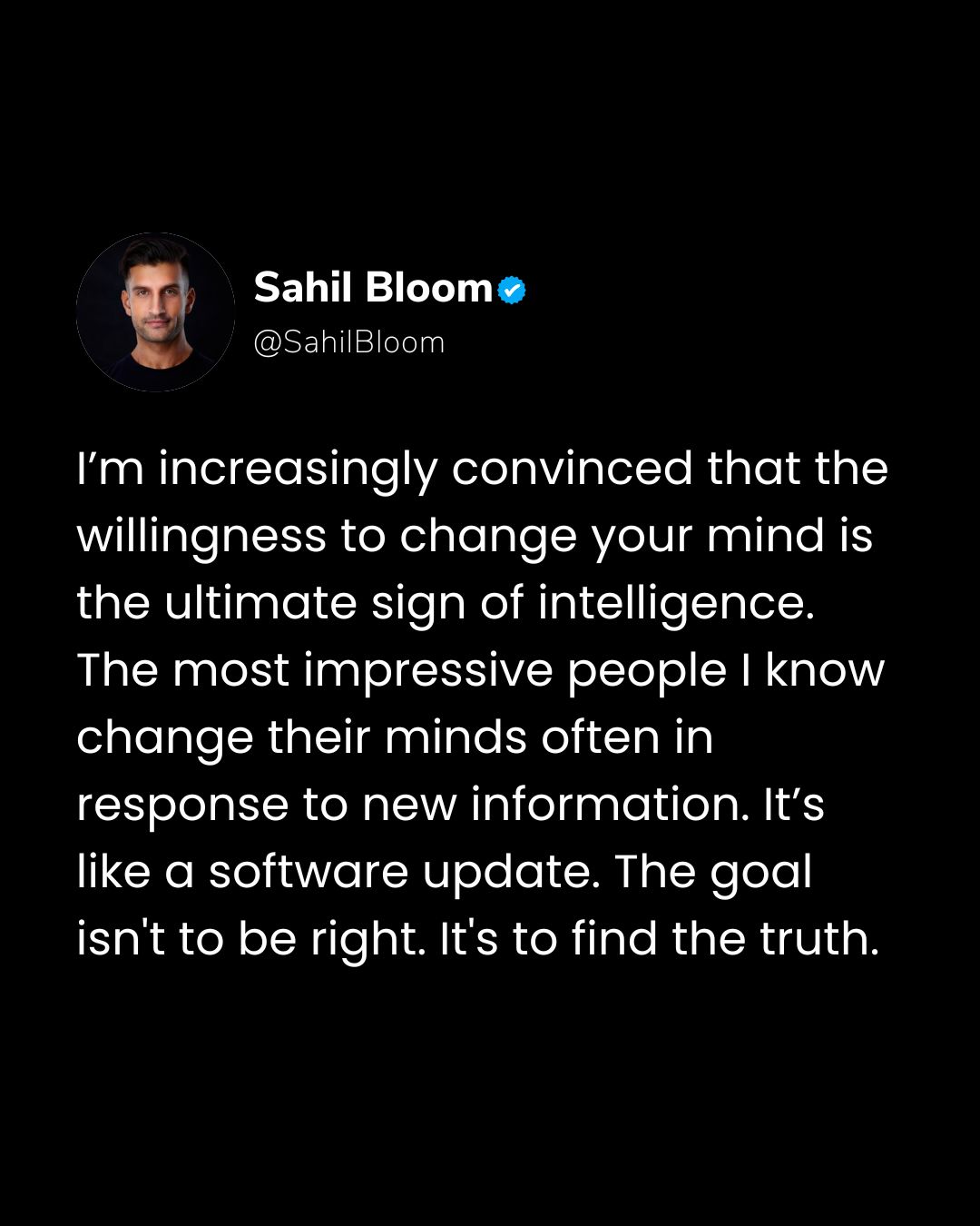LinkedIn post image: You love being right too much.