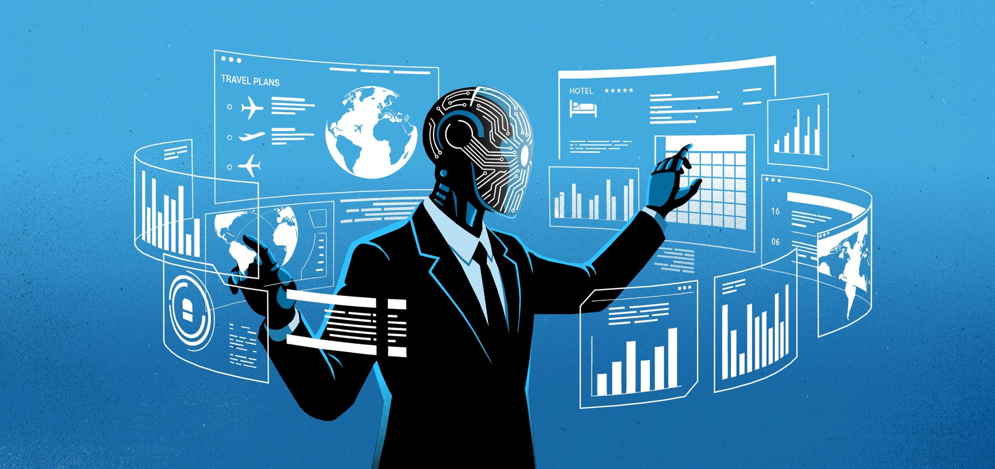 LinkedIn post image: What will be the impact of Agentic AI in hospitality: significant as the Internet or as insignificant as blockchain and
