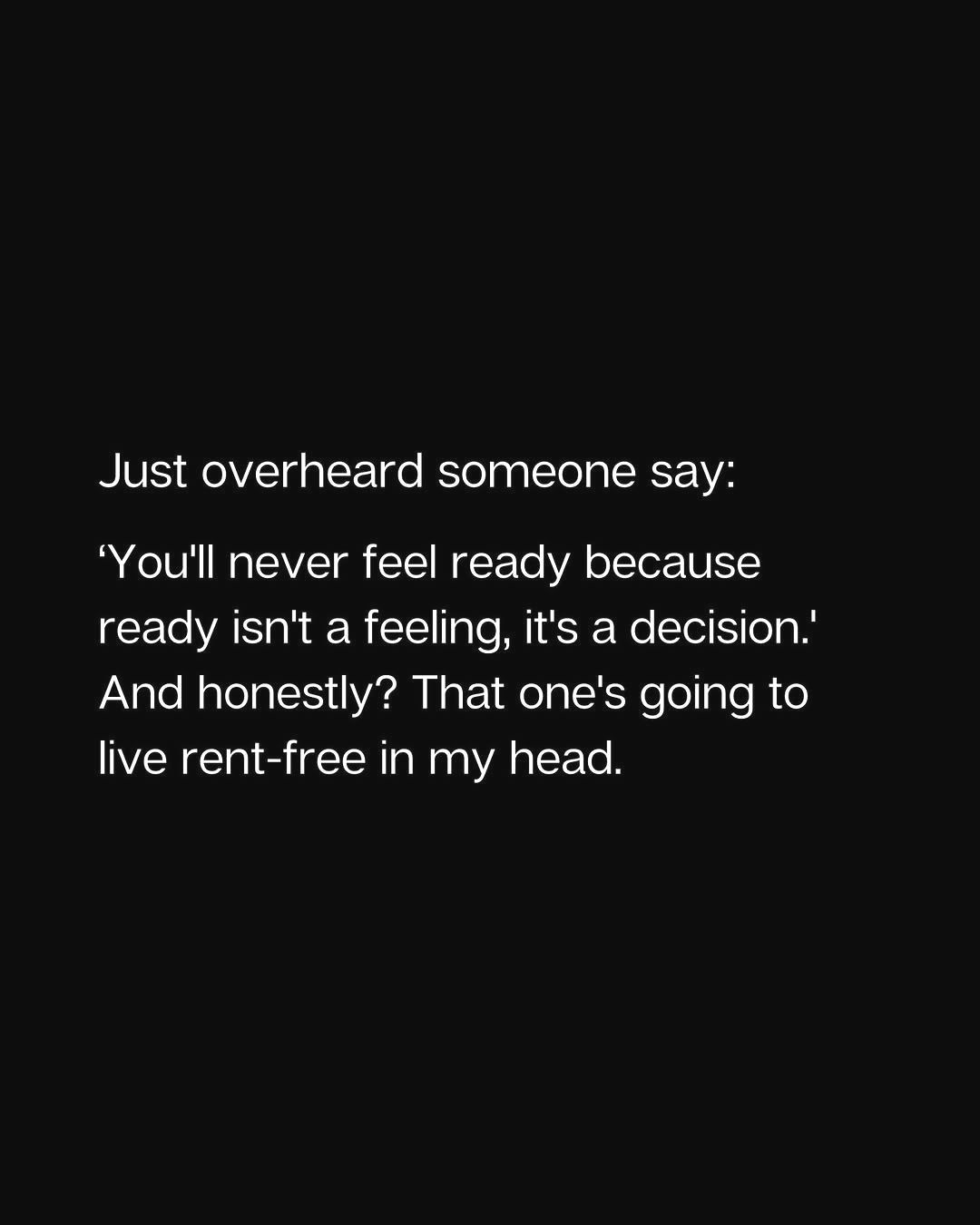 LinkedIn post image: This simple phrase has been living rent-free in my head: