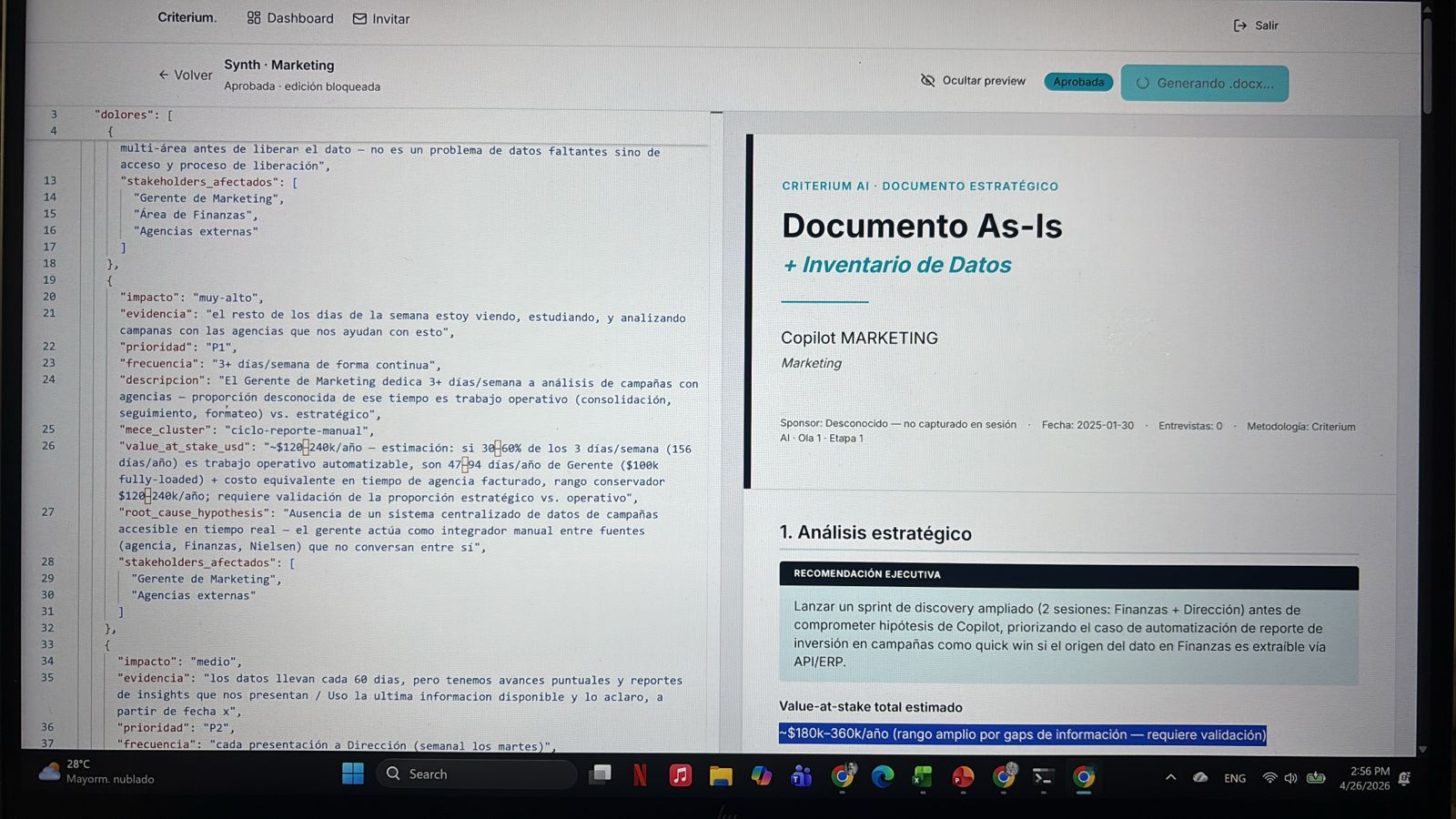 LinkedIn post image: En Criterium AI diseñamos un sistema multi-agente corriendo en producción. Yo no lo pedí, no lo diseñé, ni siquiera esta