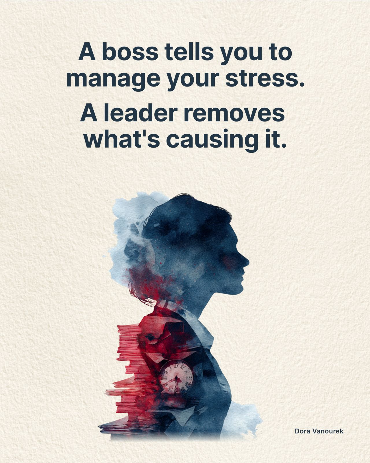 LinkedIn post image: Hard work doesn't burn people out.