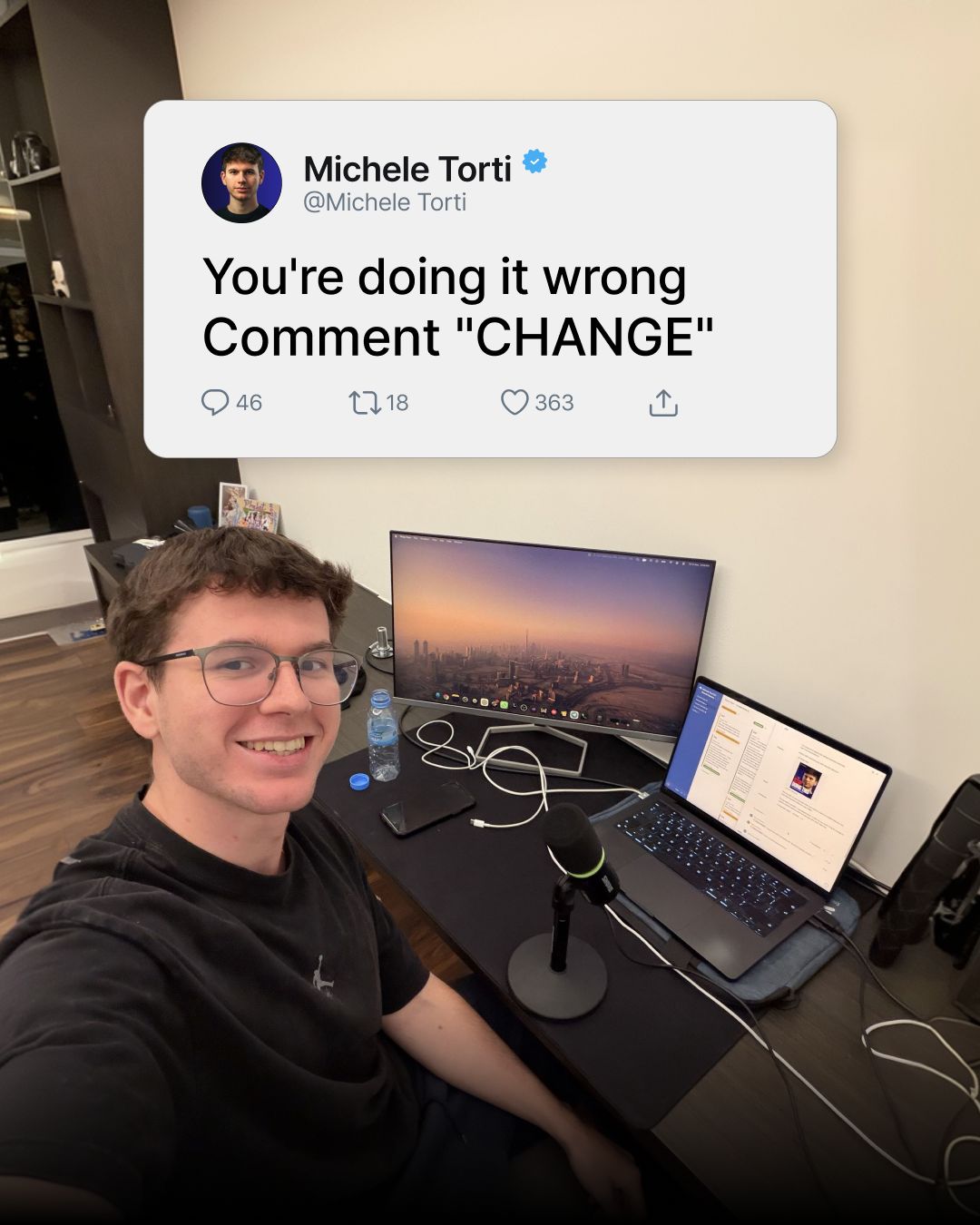 LinkedIn post image: Most 9-5 professionals starting an AI agency in 2026 are making the same mistake.