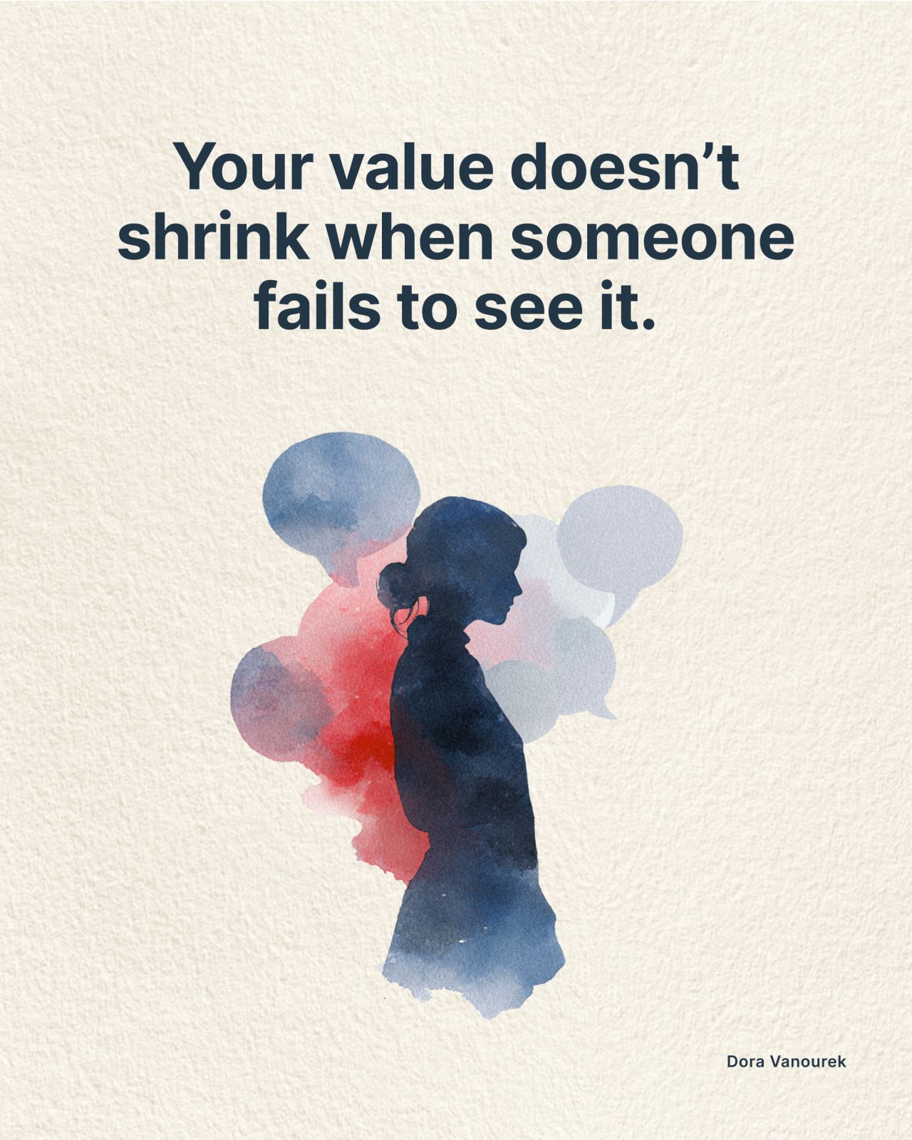 LinkedIn post image: Someone once made you feel like you weren't enough.