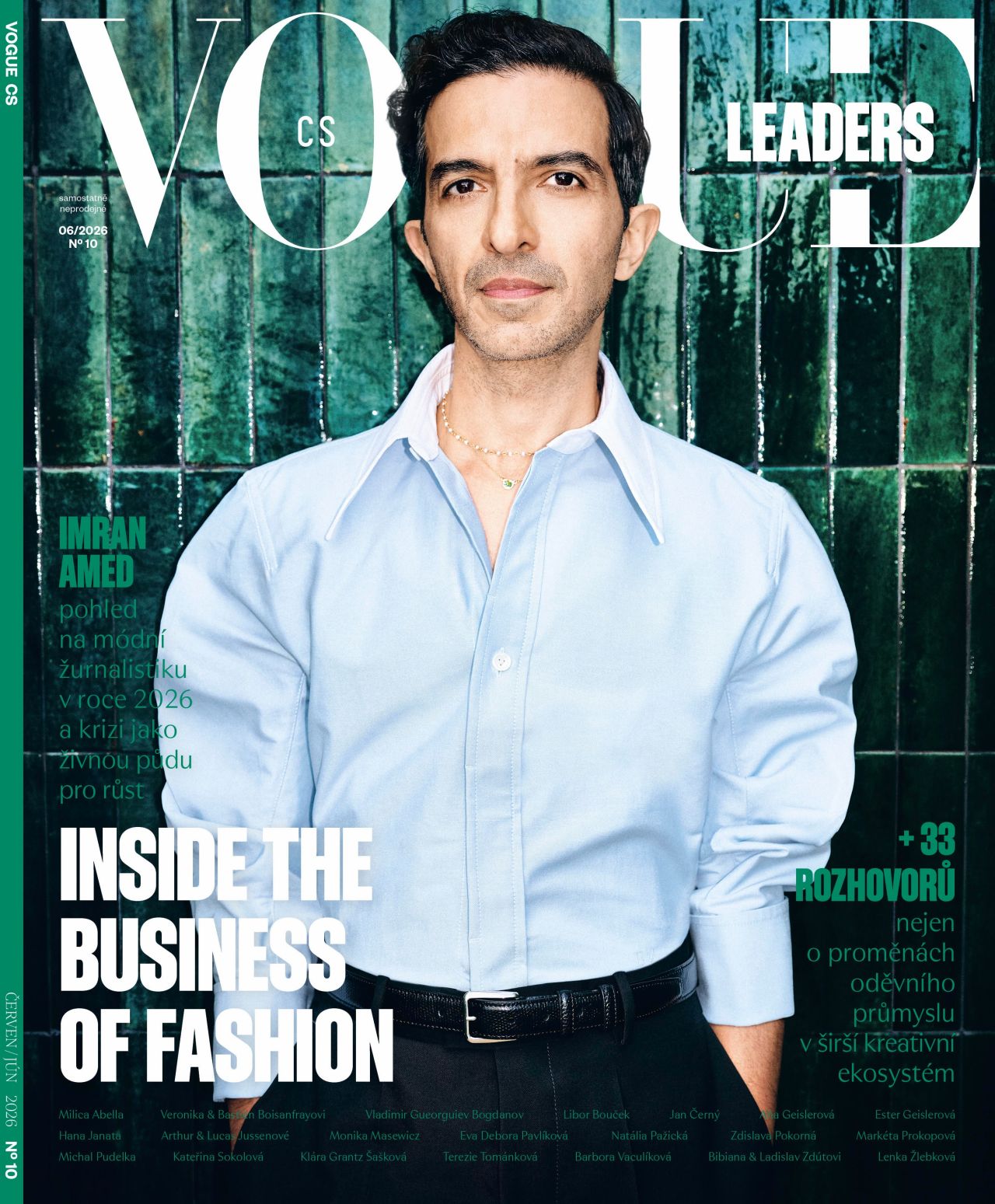 LinkedIn post image: Thank you VOGUE CS for the honour of being on your annual #VogueLeaders cover. I am looking forward to joining you in Pr