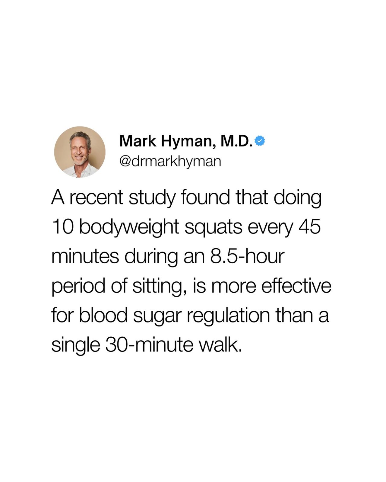 LinkedIn post image: Sitting for hours at a time doesn’t just affect your energy, it can seriously disrupt blood sugar control.