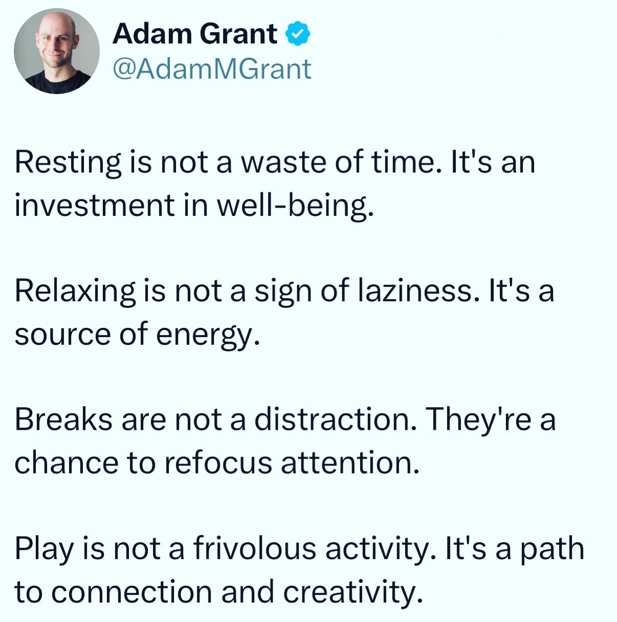 LinkedIn post image: Note to self—and anyone else who needs a reminder: