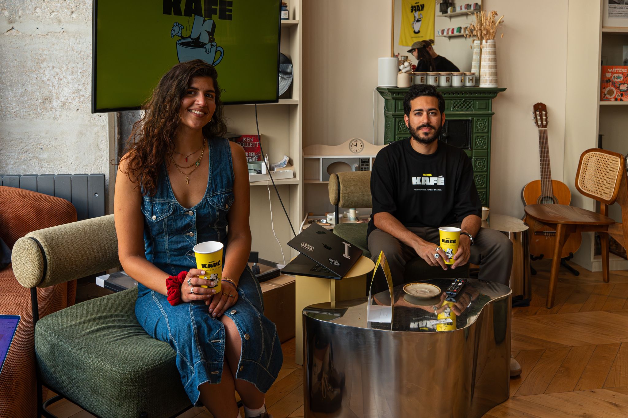 LinkedIn post image: Still buzzing from this morning session with Ava & Farouk. Come and grab a FREE coffee ☕️ - Only open today!