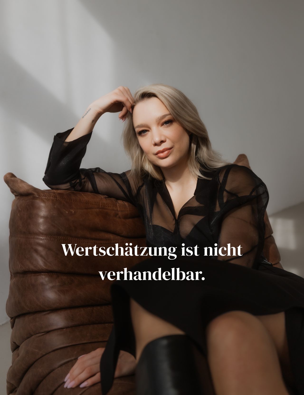 LinkedIn post image: Lass den Chef los, der keine Wertschätzung zeigt.