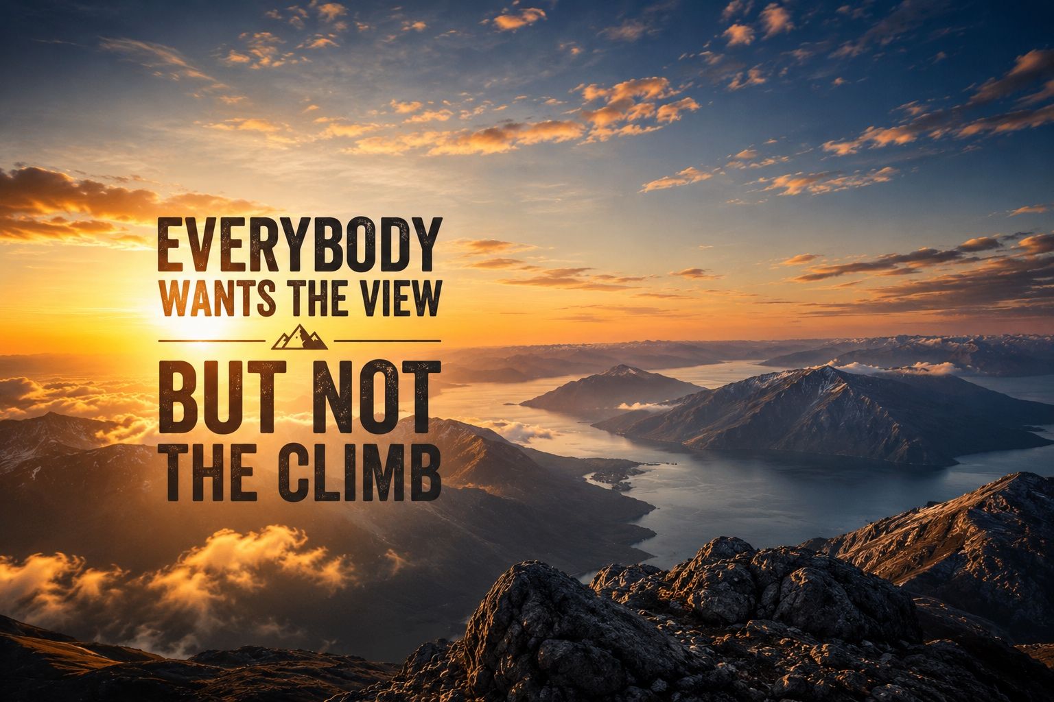 LinkedIn post image: Everybody wants the view.