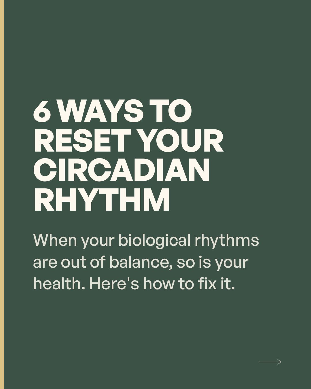 LinkedIn post image: Your circadian rhythm is your body's internal 24-hour clock.