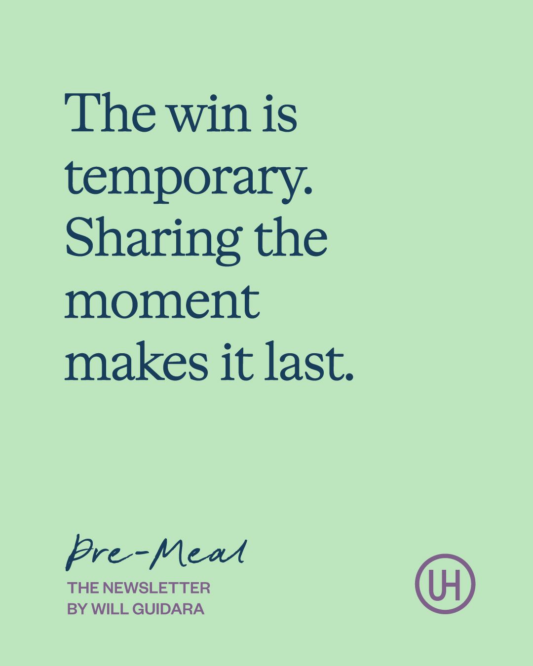 LinkedIn post image: New Pre-Meal: The Newsletter, coming to inboxes near you later today. Sign up at the link in the comments 💪🏆💛 #unreas