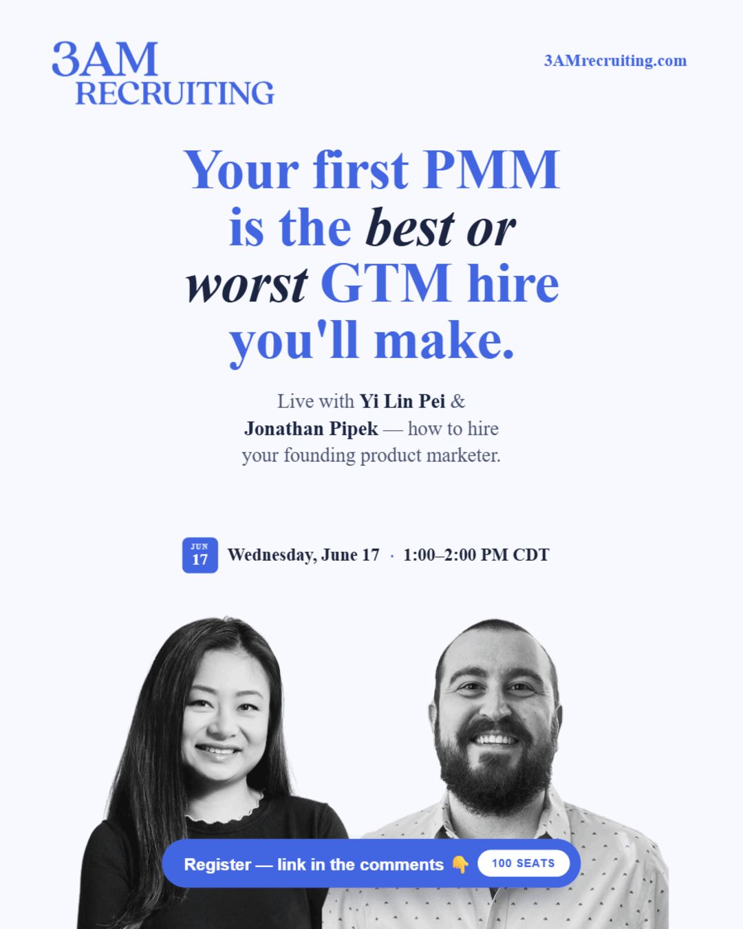 LinkedIn post image: your first PMM is either the best or worst GTM decision you'll ever make