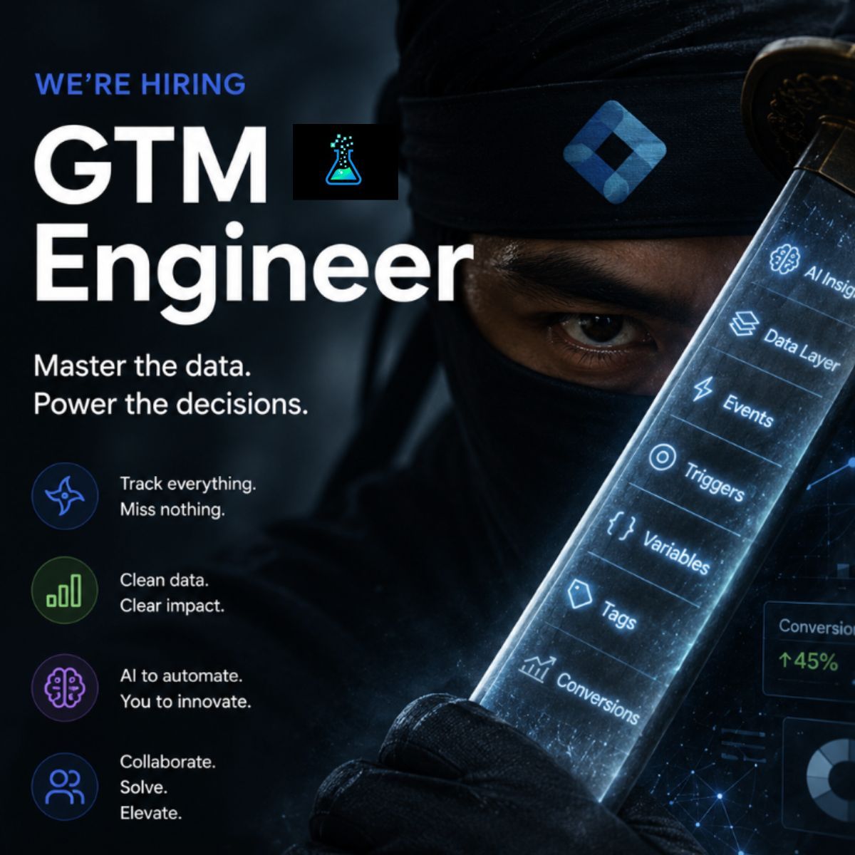 LinkedIn post image: We're hiring another GTM Engineer at BizDev Labs!