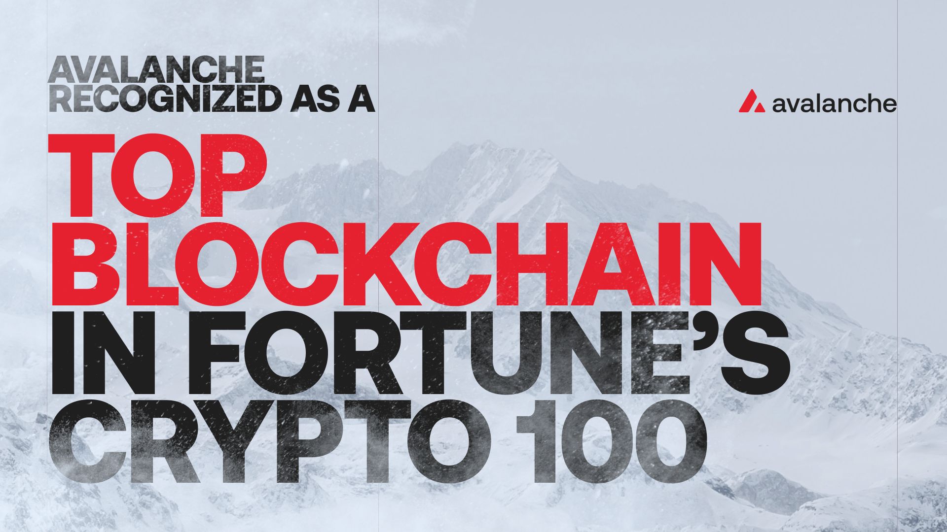 LinkedIn post image: Avalanche listed in Fortune's inaugural Crypto Top 100 List.