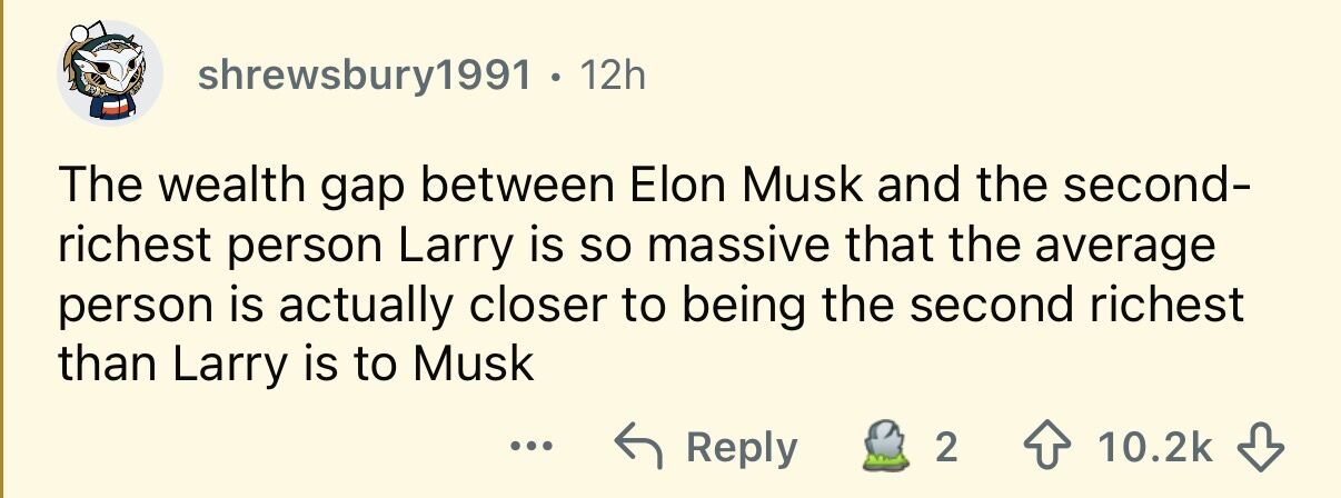 LinkedIn post image: The clearest example of power law right here ⬇️
