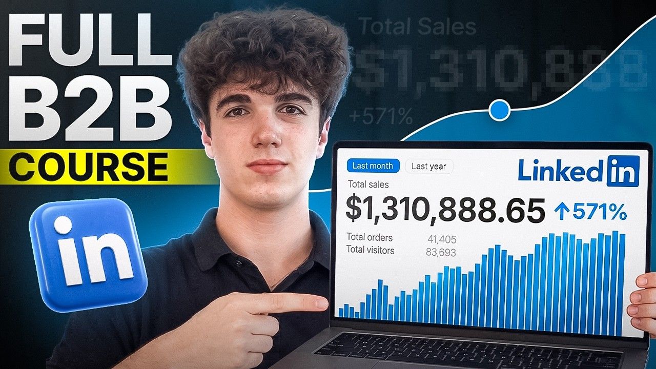 LinkedIn post image: I recorded a 66-minute training showing the exact LinkedIn inbound system we've used to generate 1,000+ sales calls.