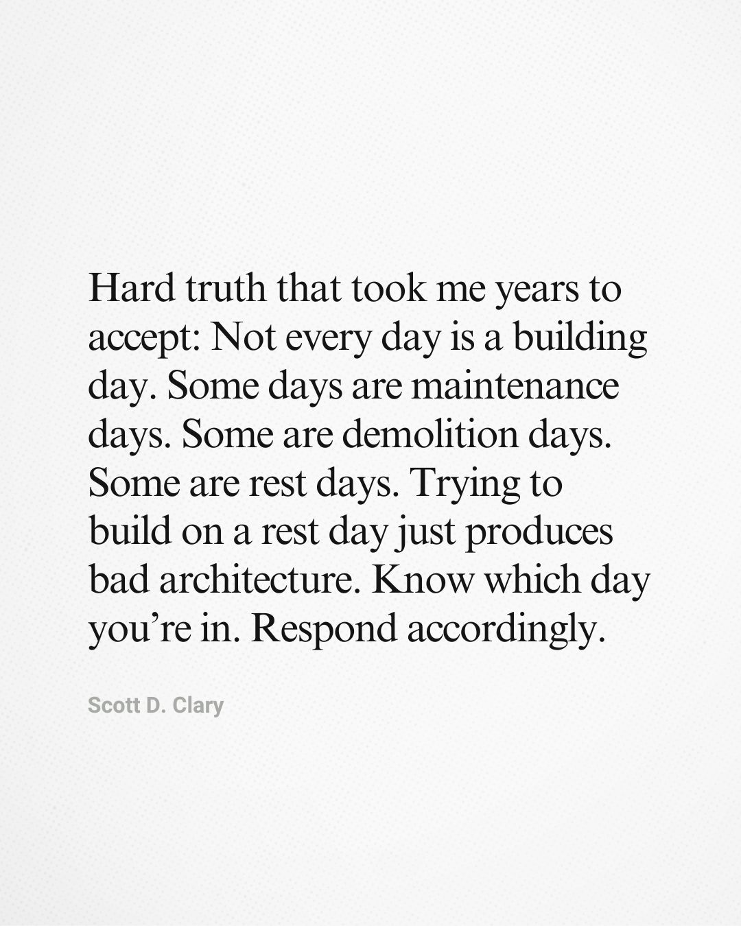 LinkedIn post image: Reminder we all need sometimes.