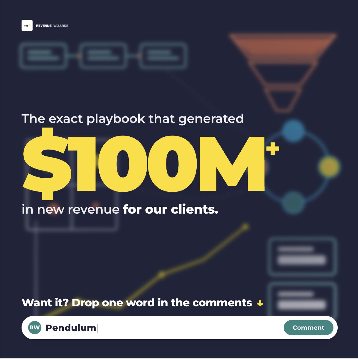 LinkedIn post image: Steal my playbook that generates $100m+ for our clients!