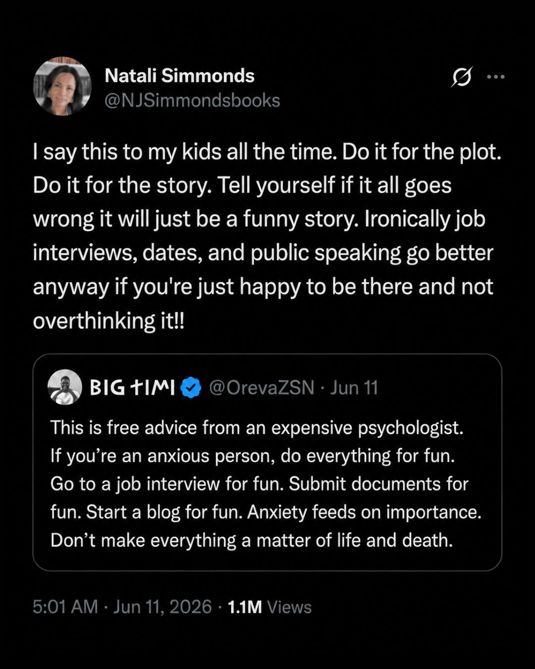 LinkedIn post image: I know, this kind of advice is a wild oversimplification.