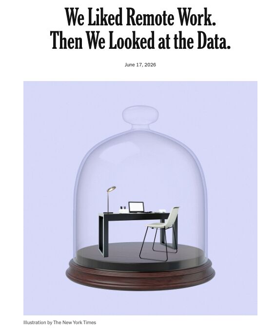 LinkedIn post image: Is remote work causing loneliness? Will CEOs use the latest OpEd to push RTO again?