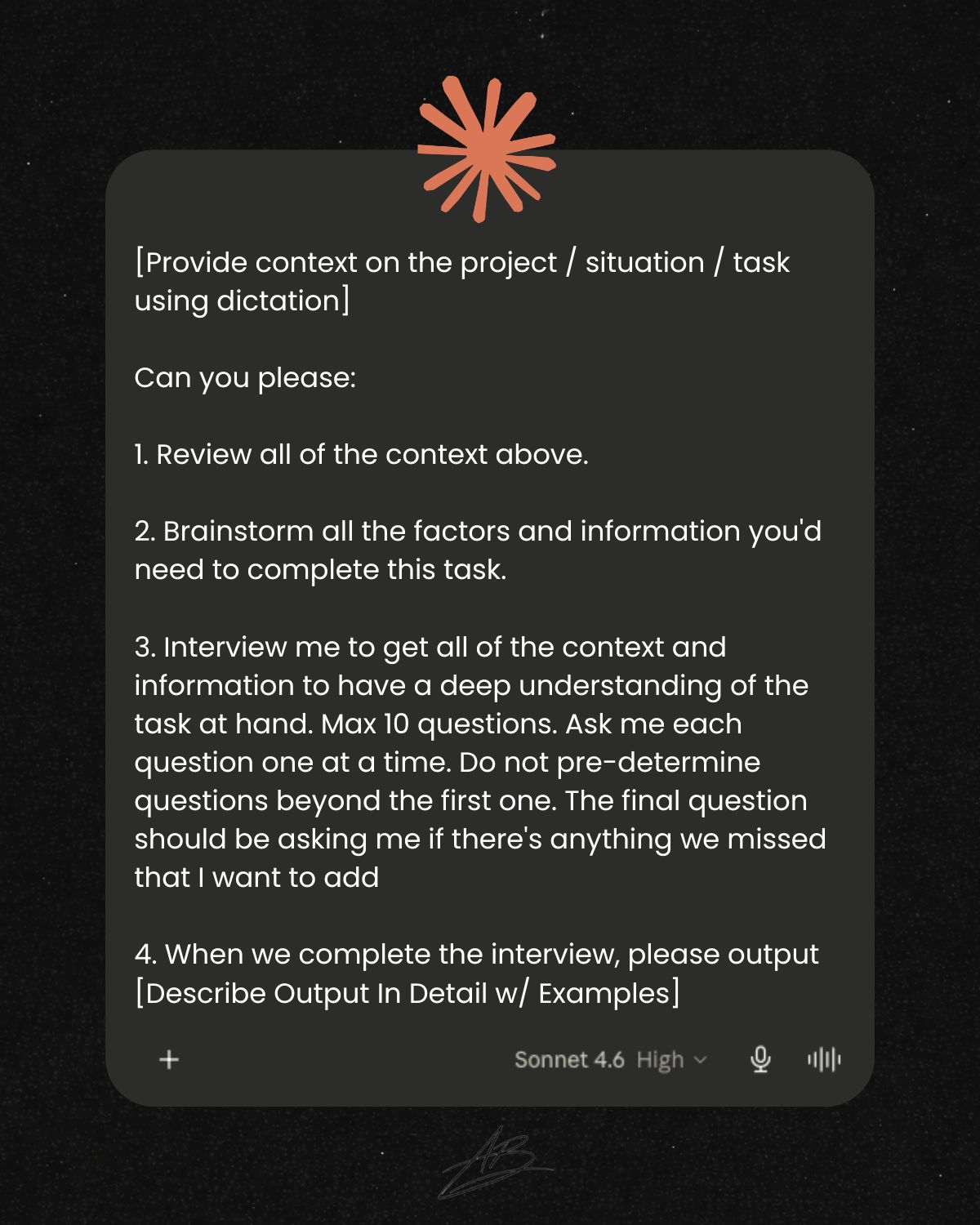 LinkedIn post image: I've tested 500+ AI prompts.